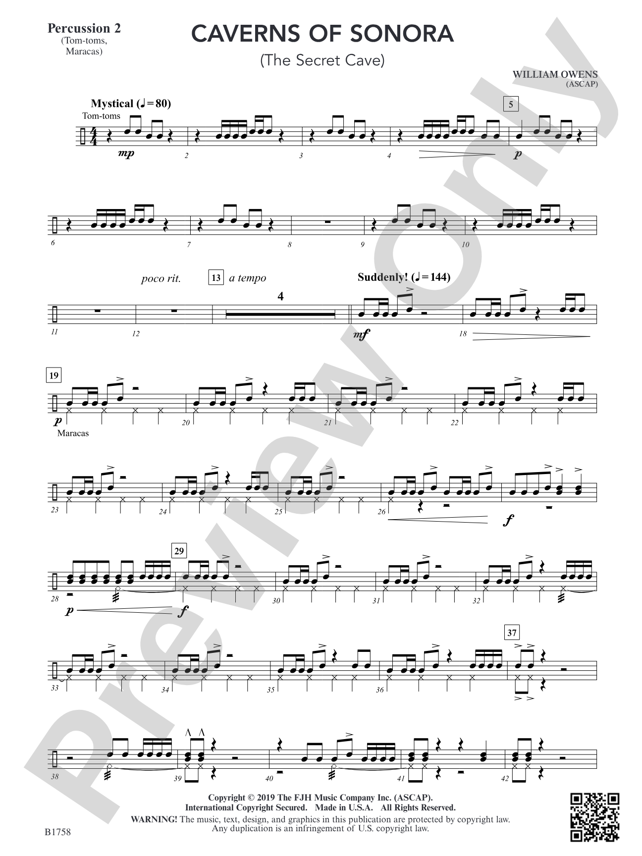Caverns of Sonora: Percussion 2