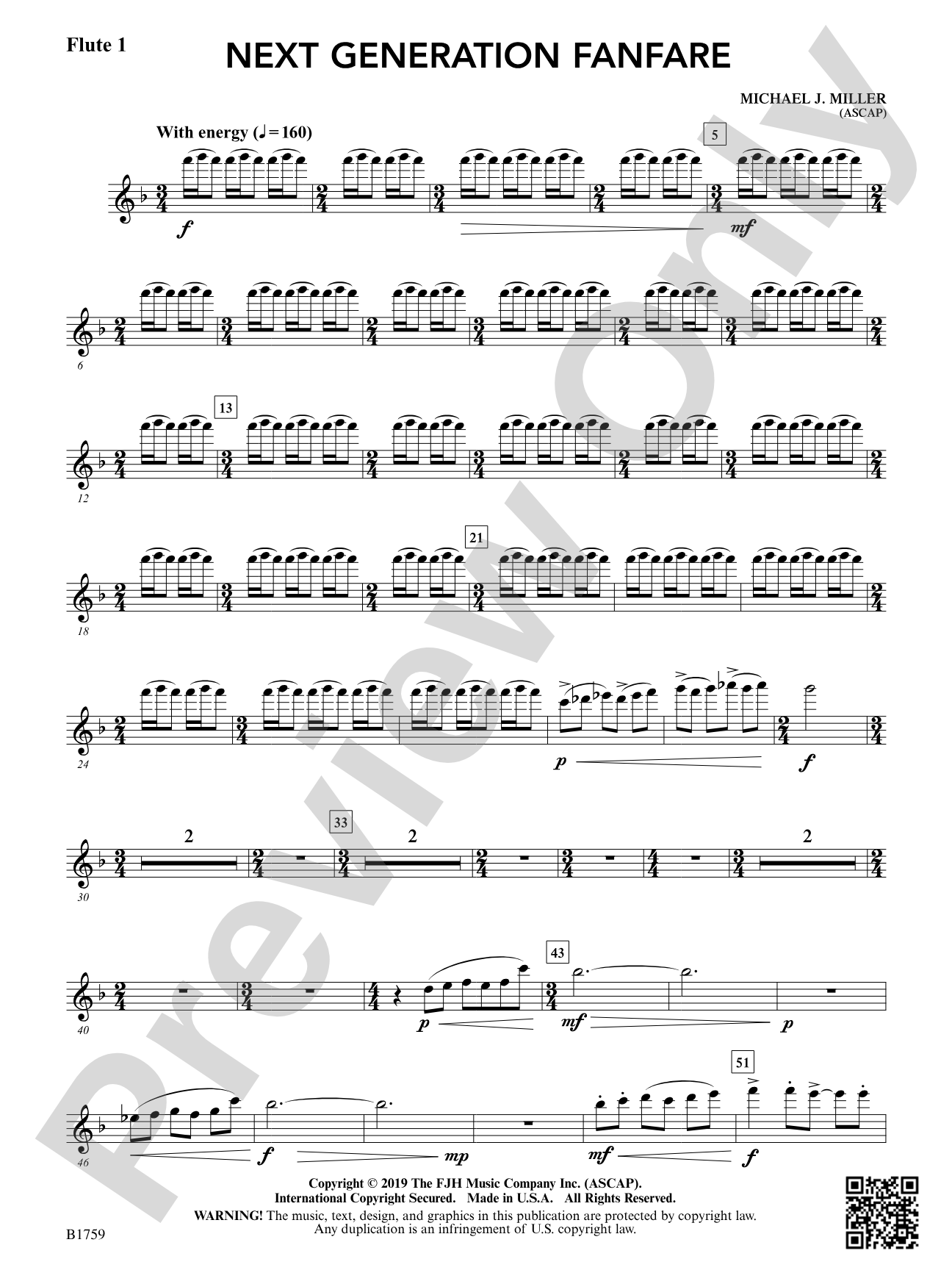Next Generation Fanfare: Flute 1