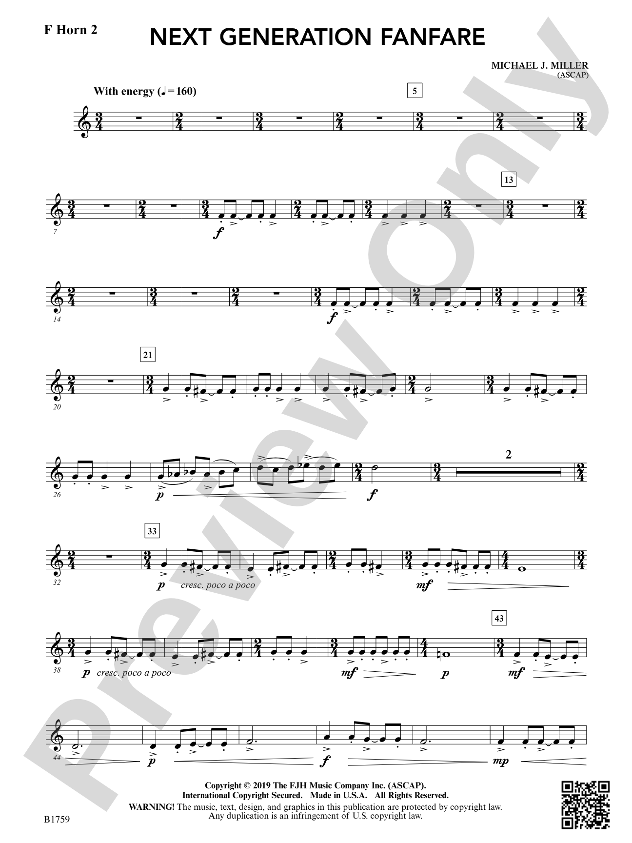 Next Generation Fanfare: F Horn 2