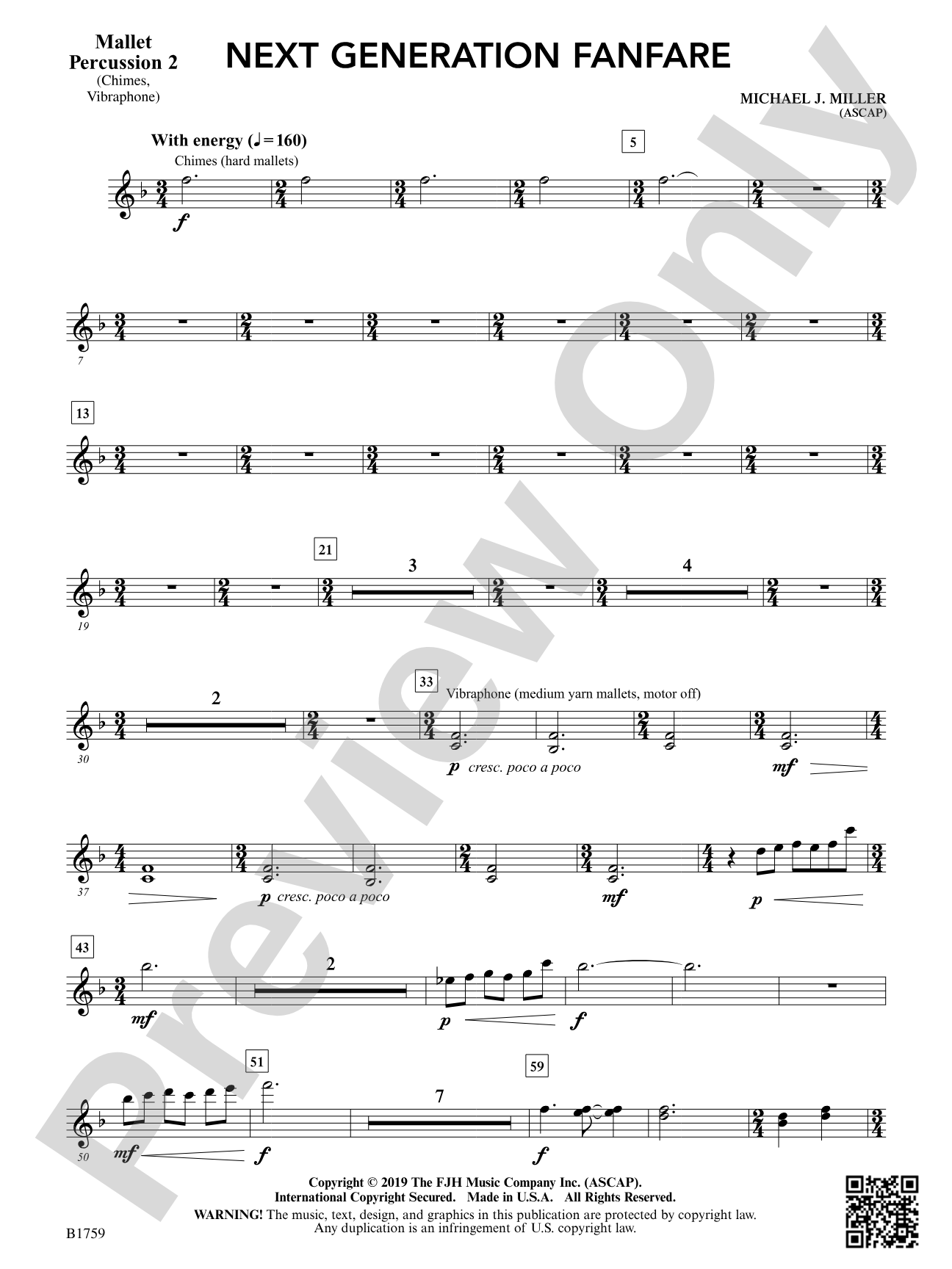 Next Generation Fanfare: Mallet Percussion 2
