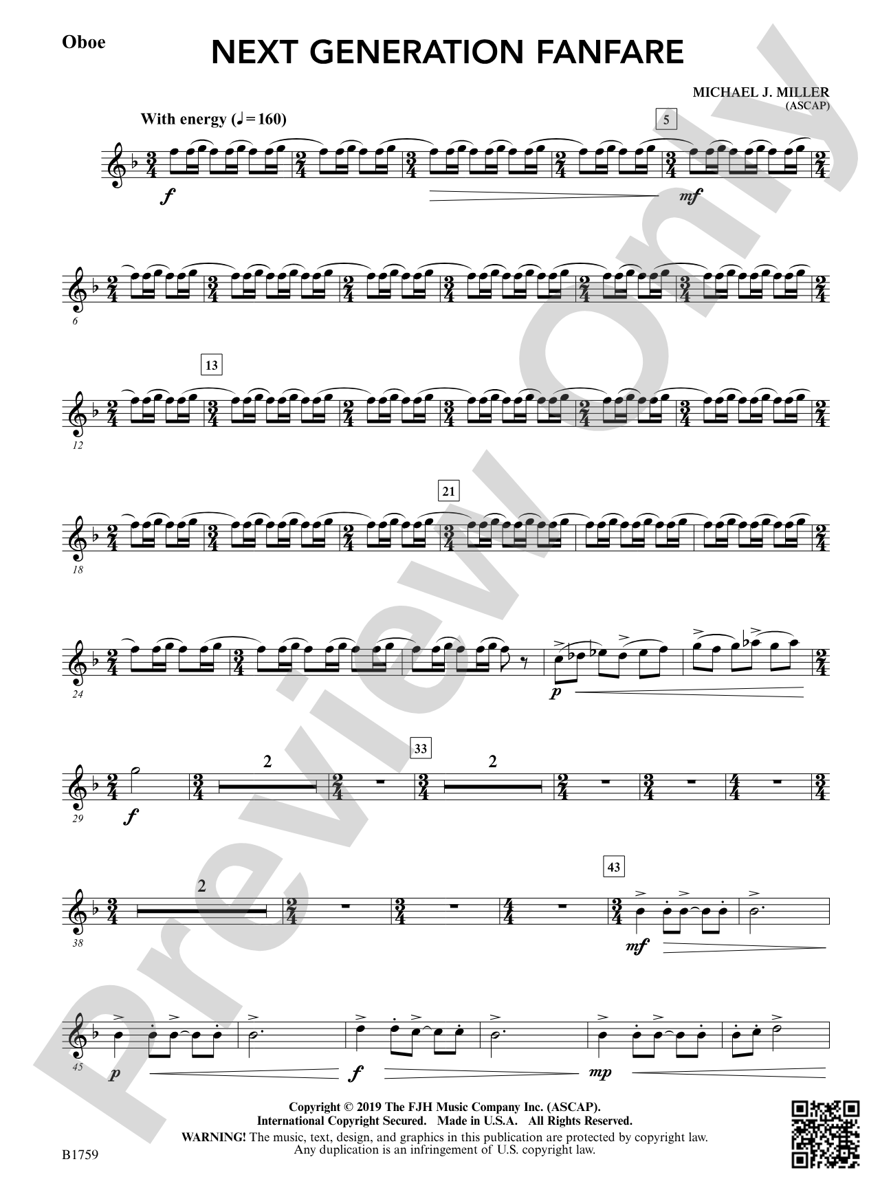 Next Generation Fanfare: Oboe