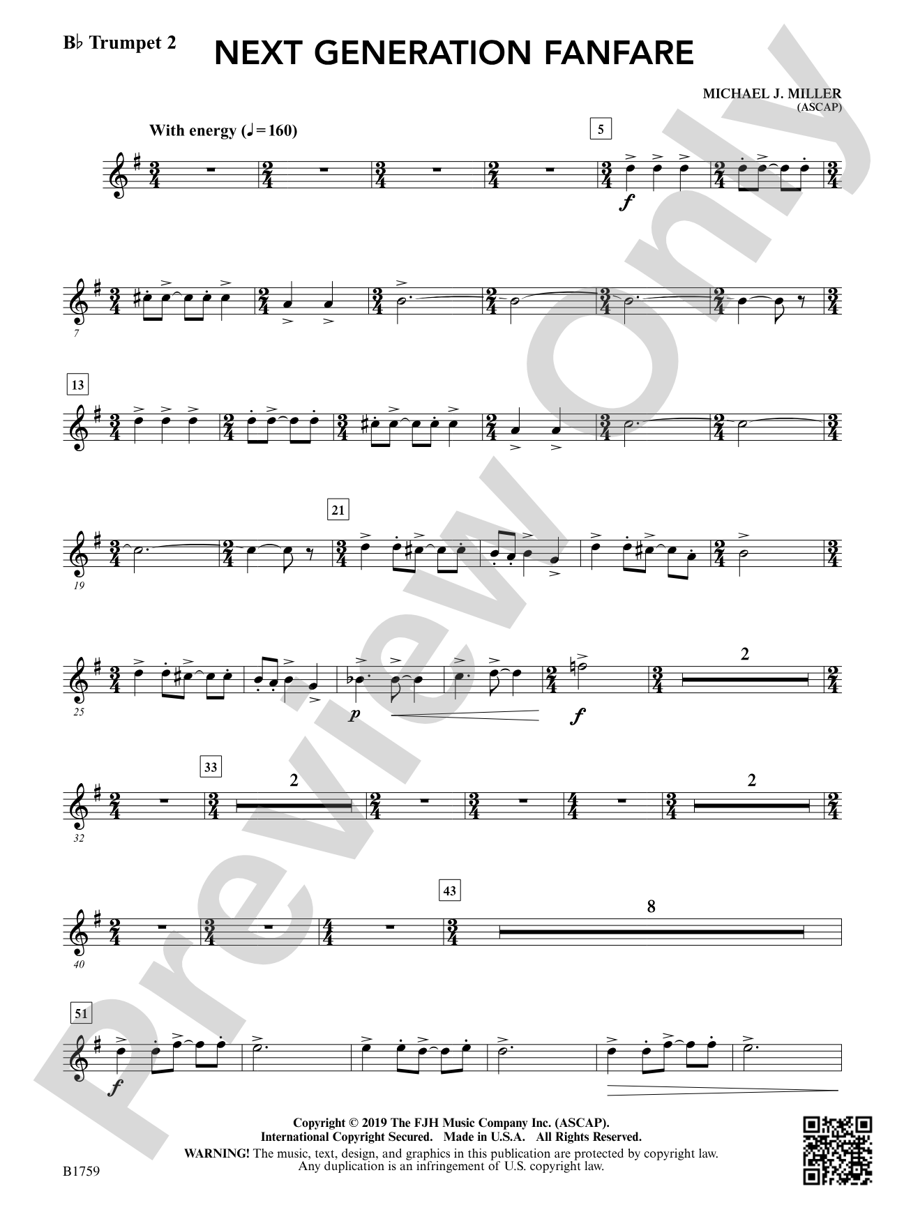 Next Generation Fanfare: B-flat Trumpet 2