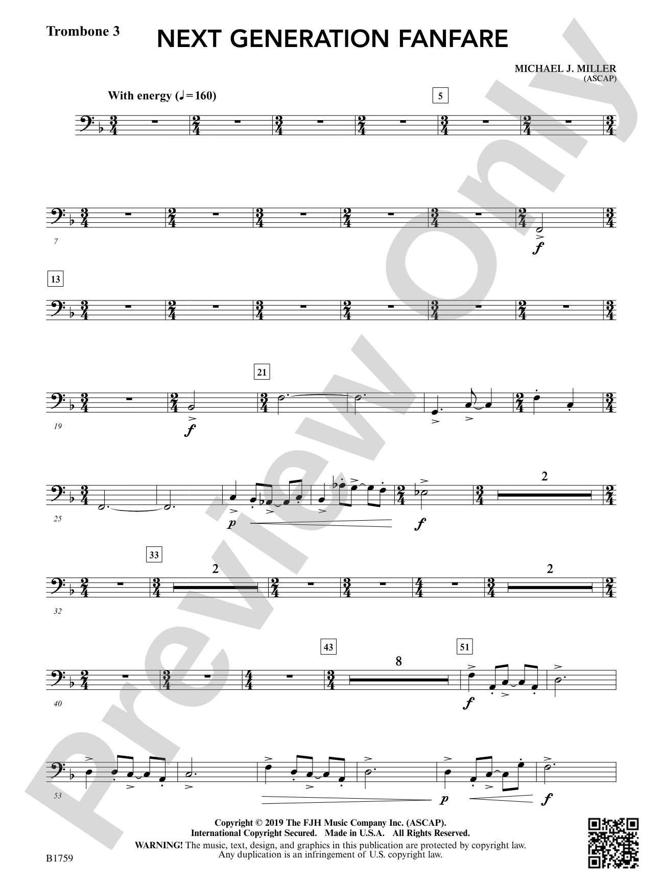 Next Generation Fanfare: Trombone 3