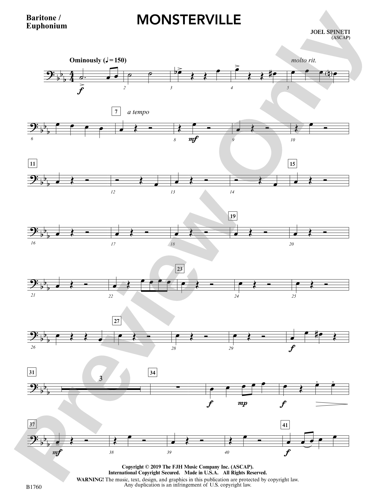 Monsterville: Baritone / Euphonium