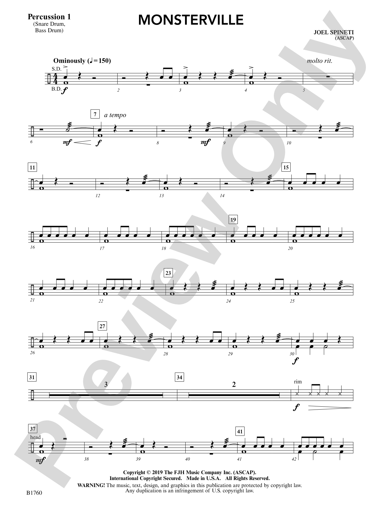 Monsterville: Percussion 1