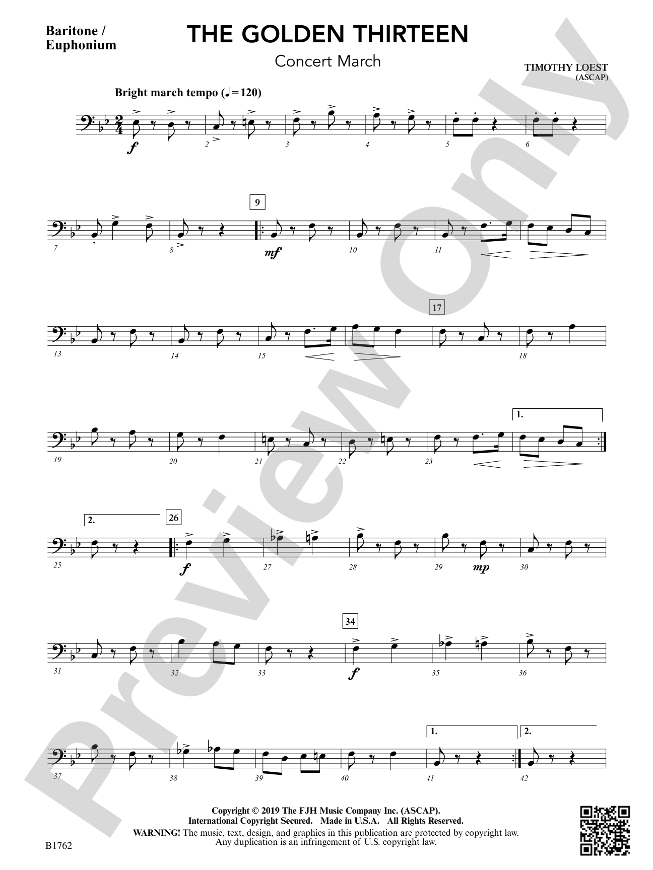 The Golden Thirteen: Baritone / Euphonium