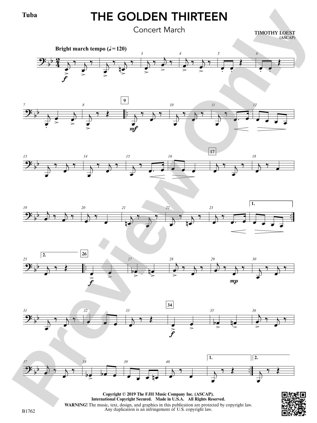 The Golden Thirteen: Tuba