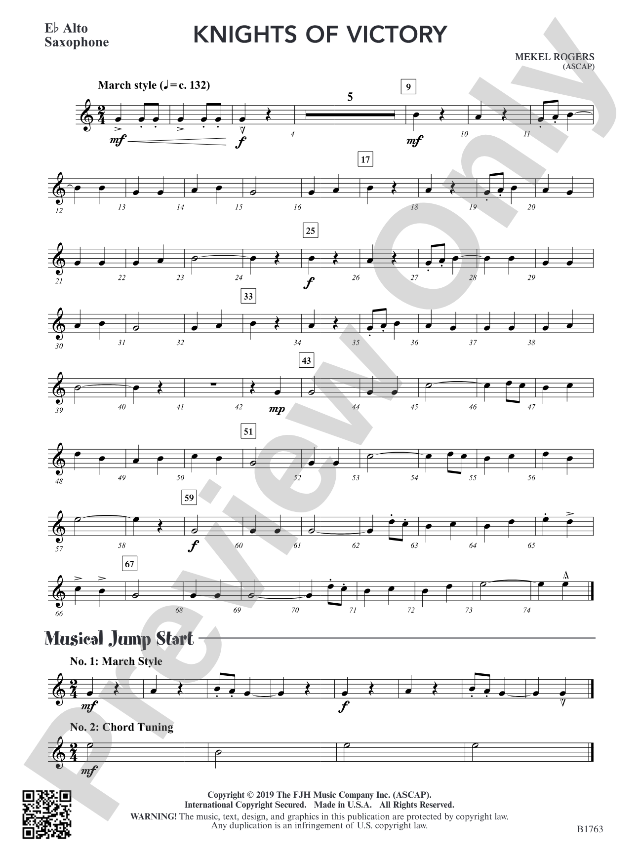 Knights of Victory: E-flat Alto Saxophone