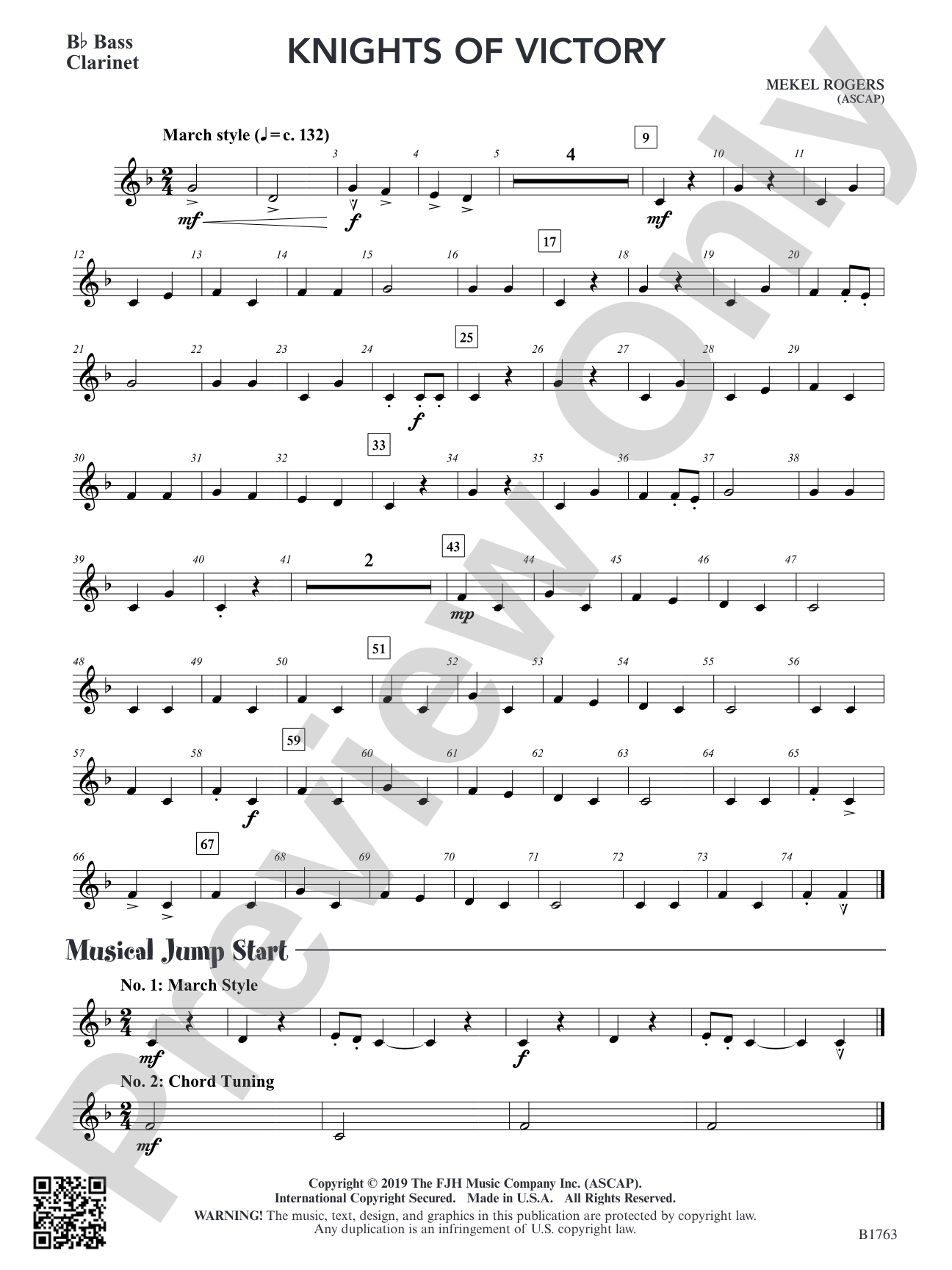 Knights of Victory: B-flat Bass Clarinet