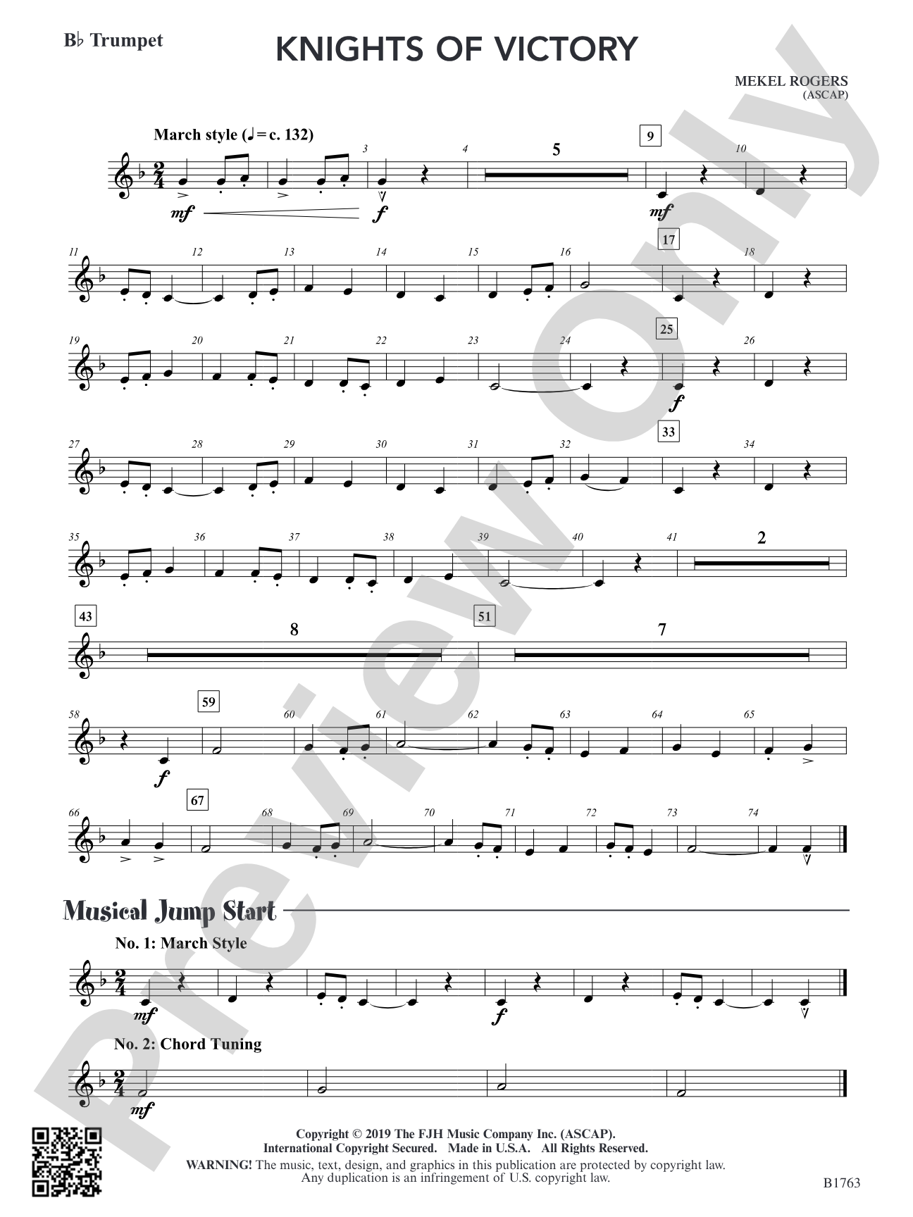 Knights of Victory: B-flat Trumpet