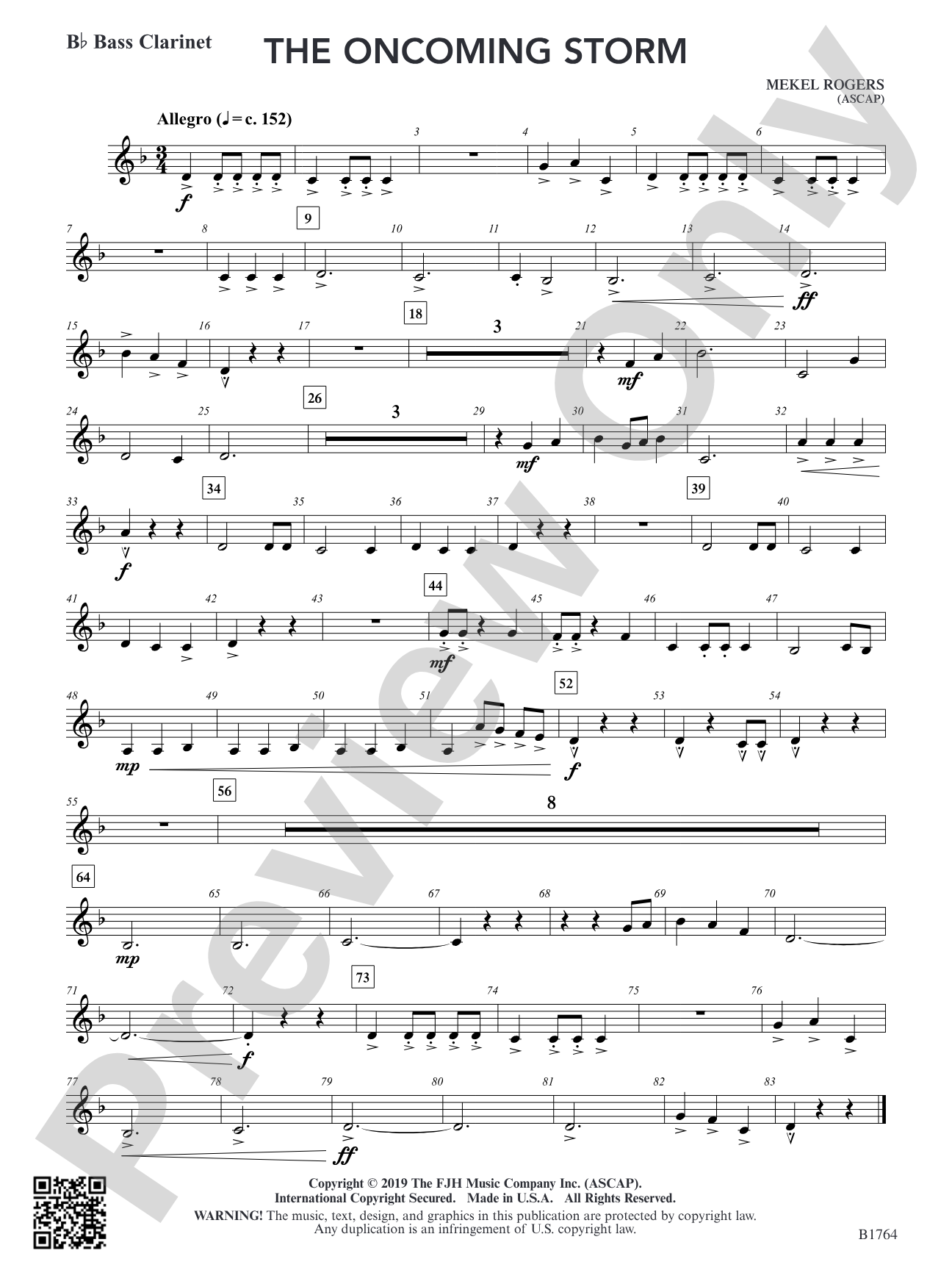 The Oncoming Storm: B-flat Bass Clarinet