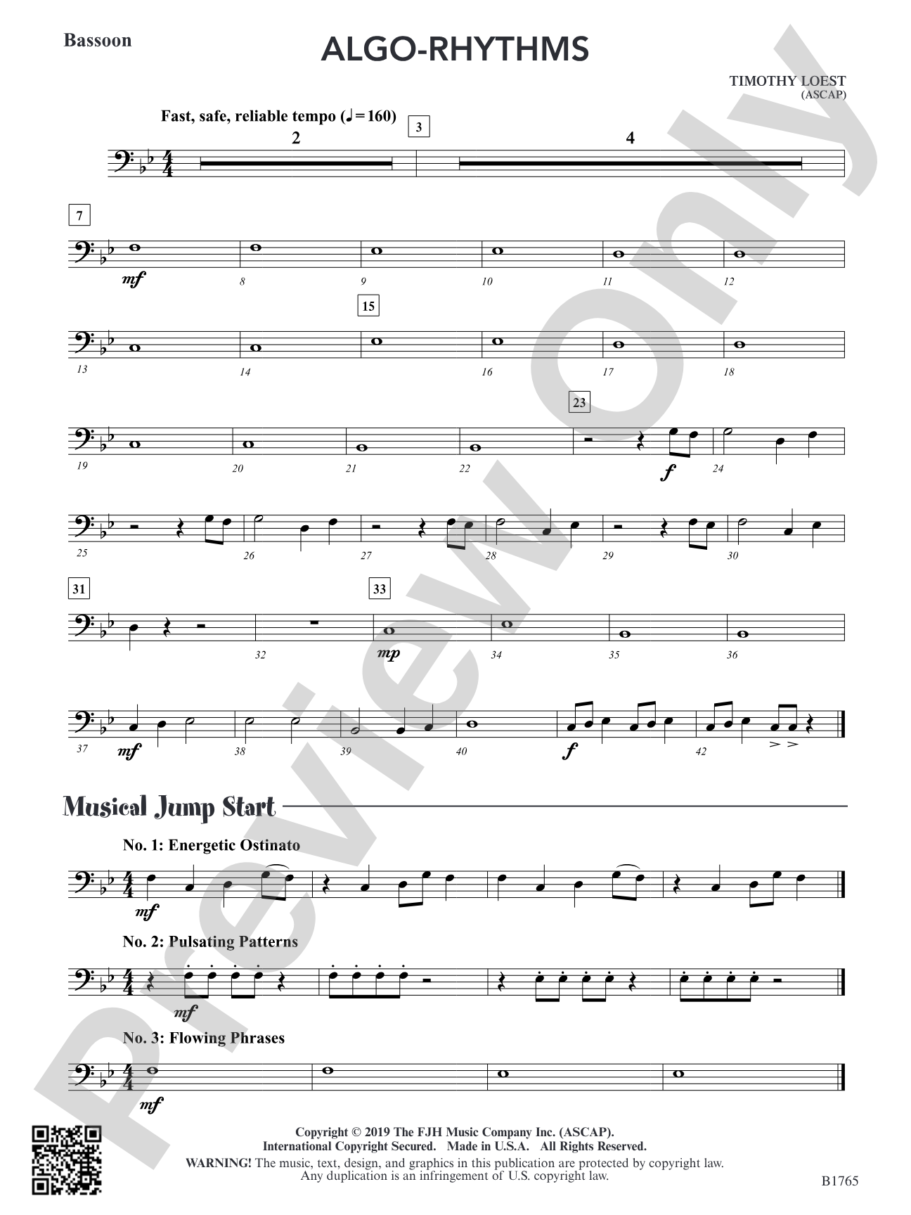 Algo-Rhythms: Bassoon
