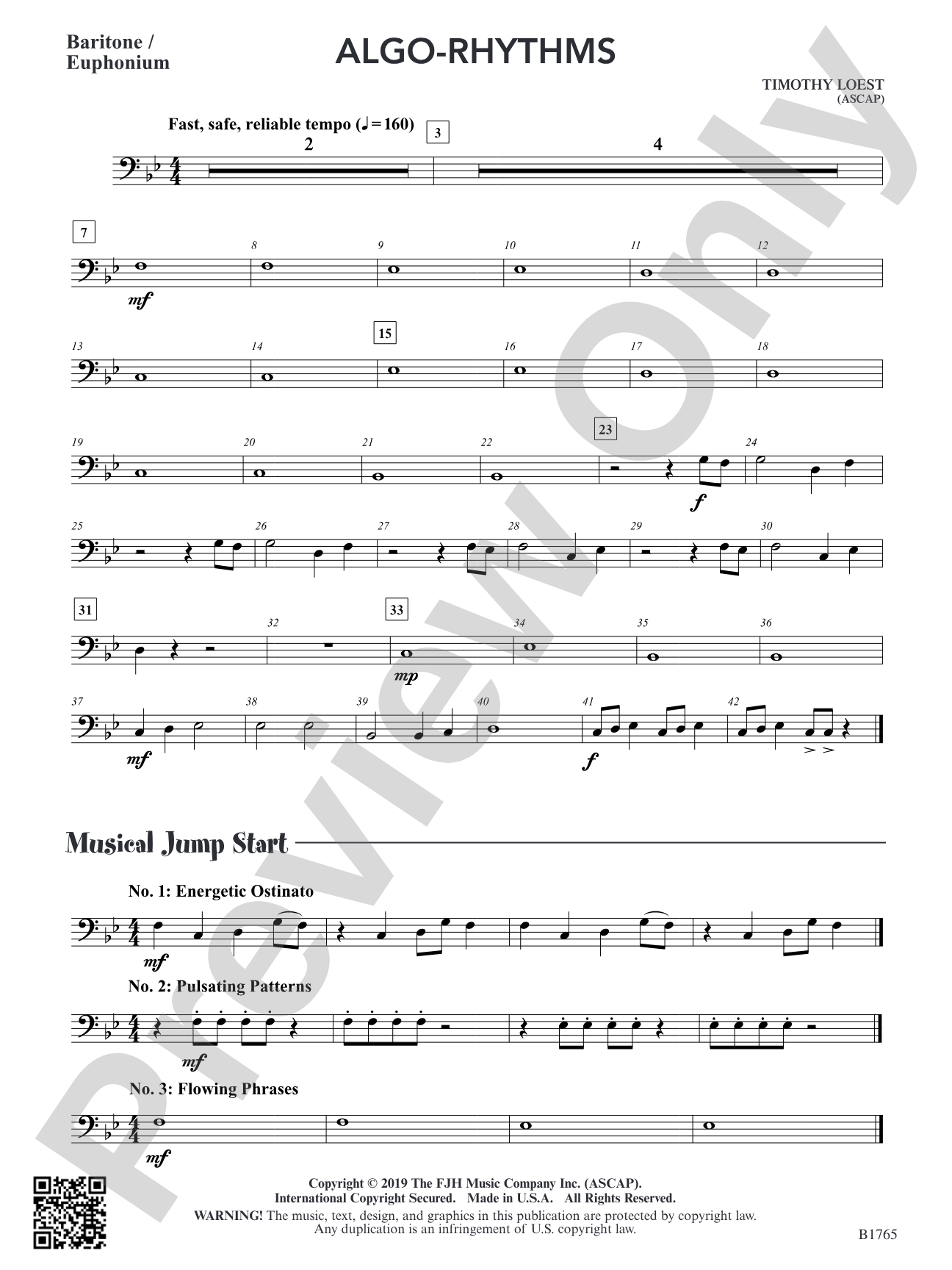 Algo-Rhythms: Baritone / Euphonium