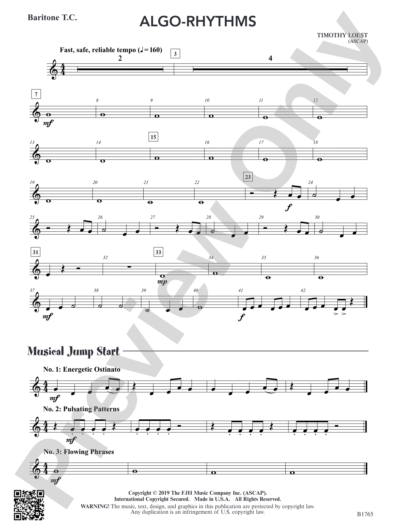 Algo-Rhythms: Baritone T.C.