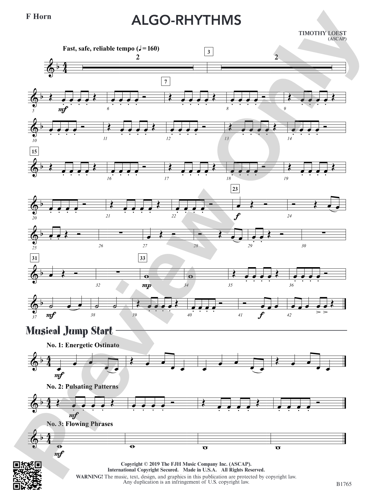 Algo-Rhythms: F Horn