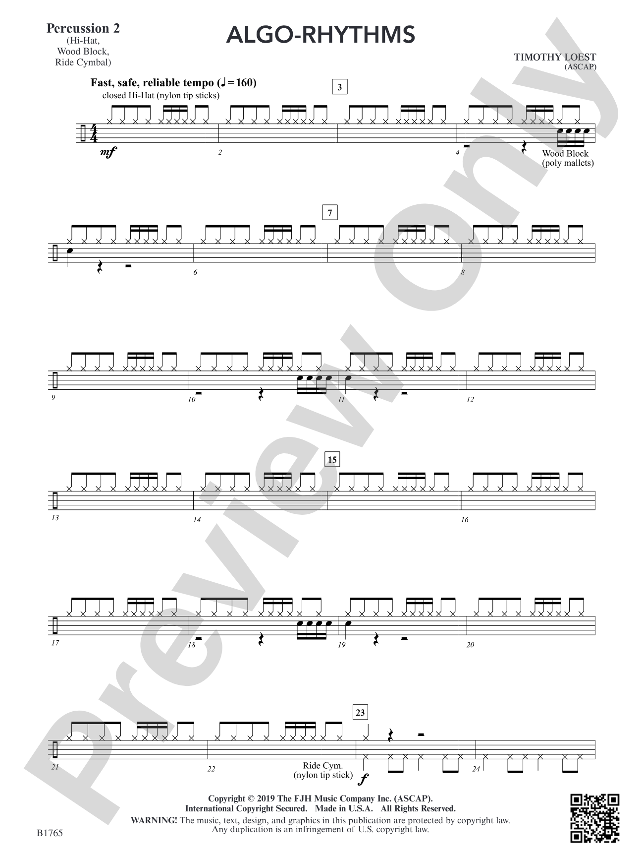 Algo-Rhythms: Percussion 2