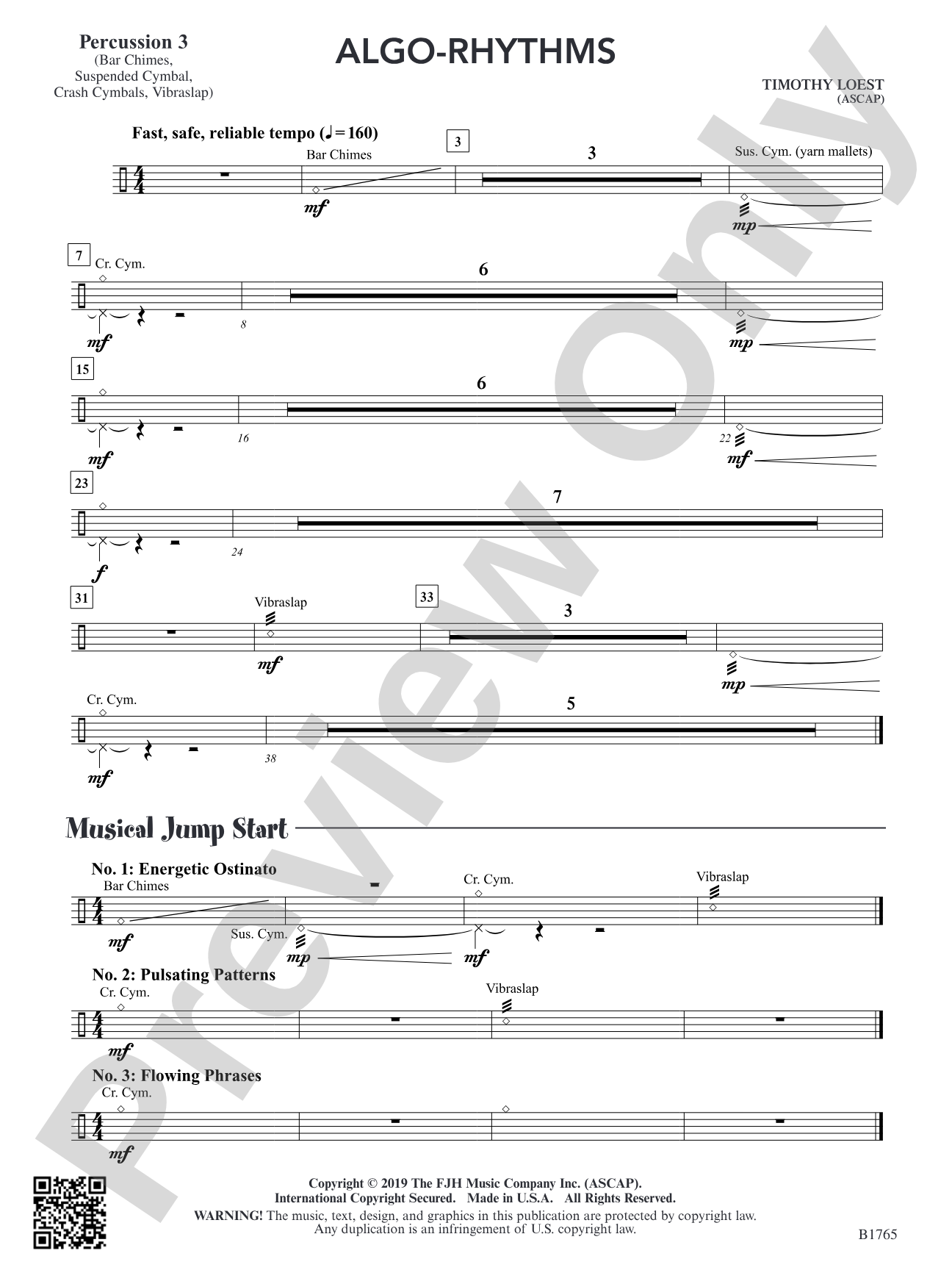Algo-Rhythms: Percussion 3