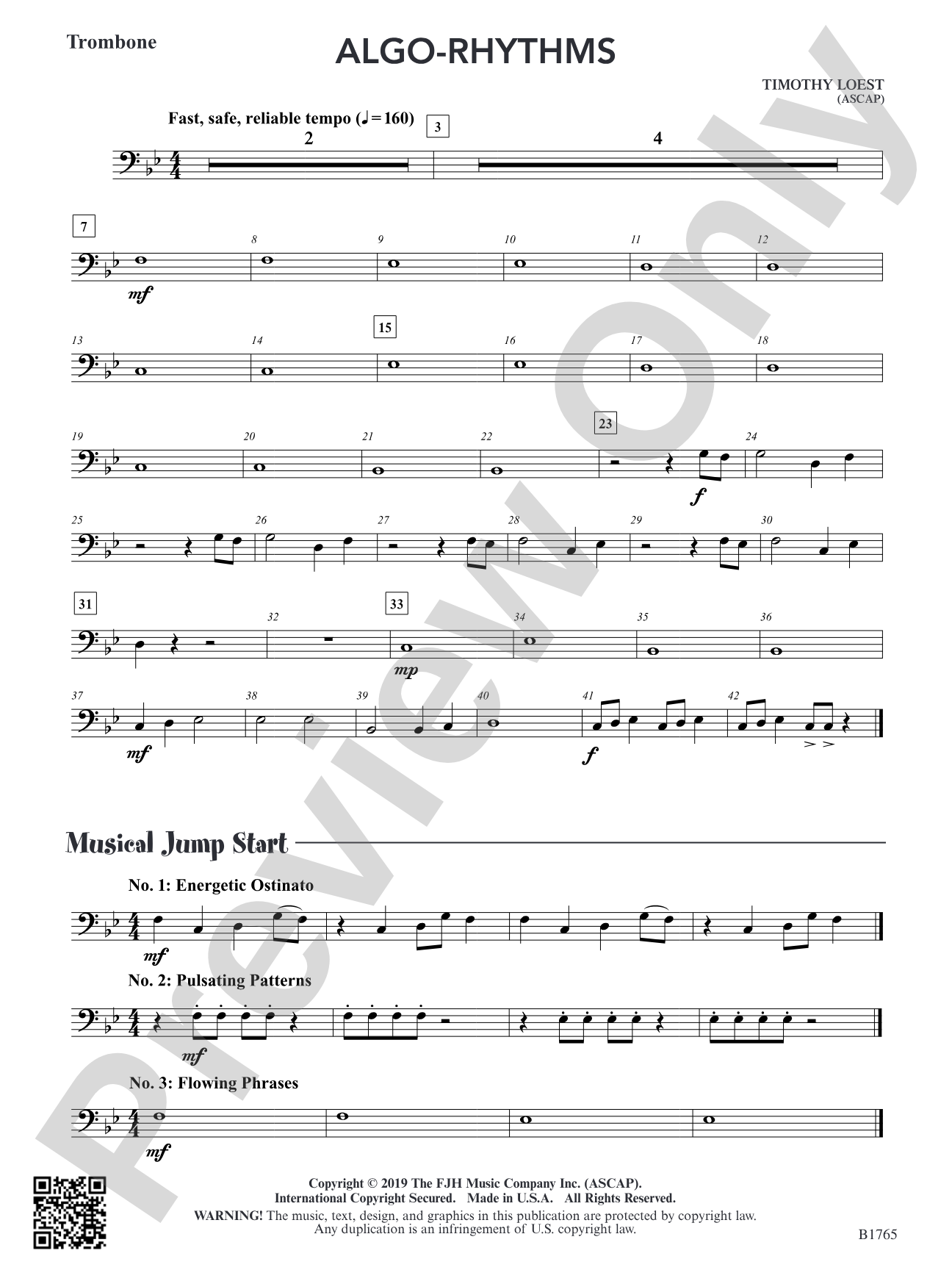 Algo-Rhythms: Trombone