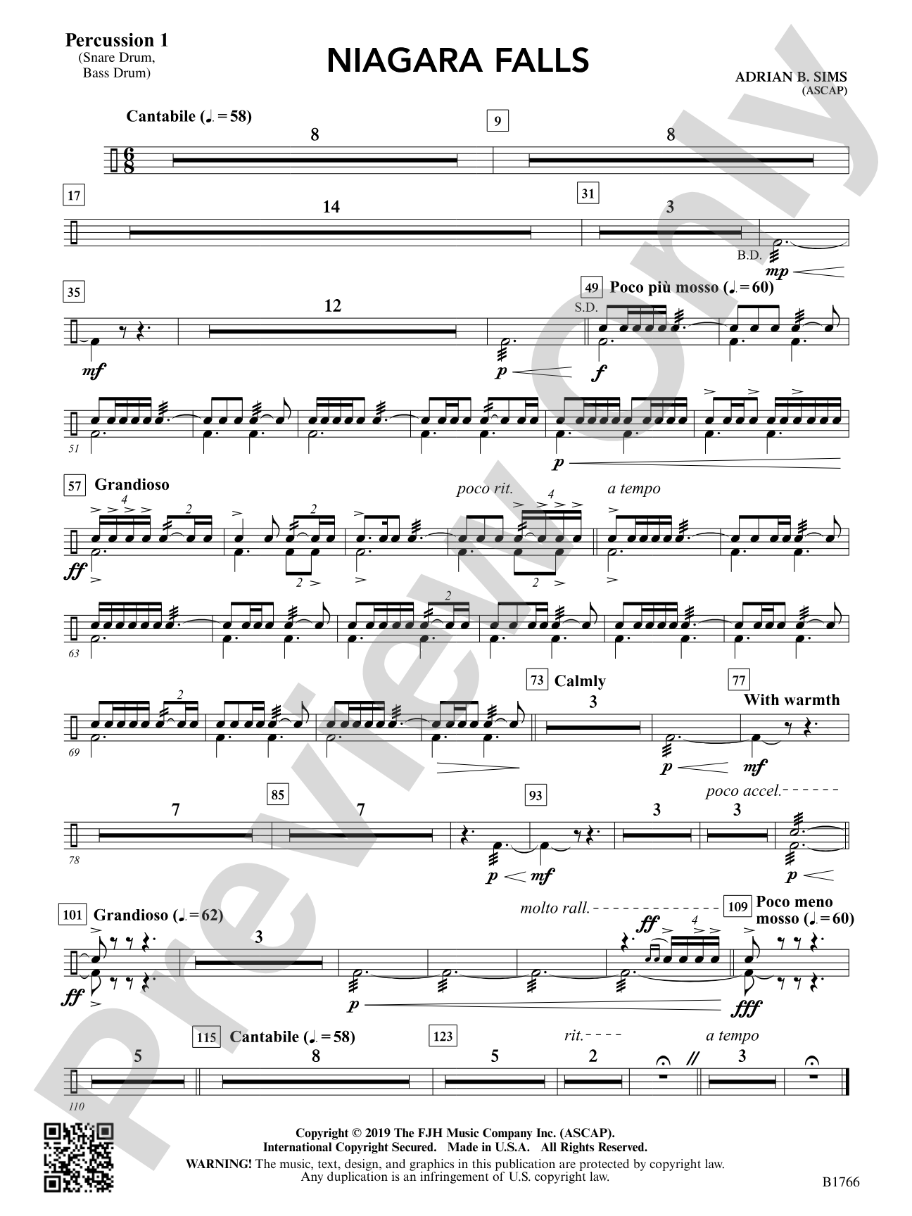 Niagara Falls: Percussion 1
