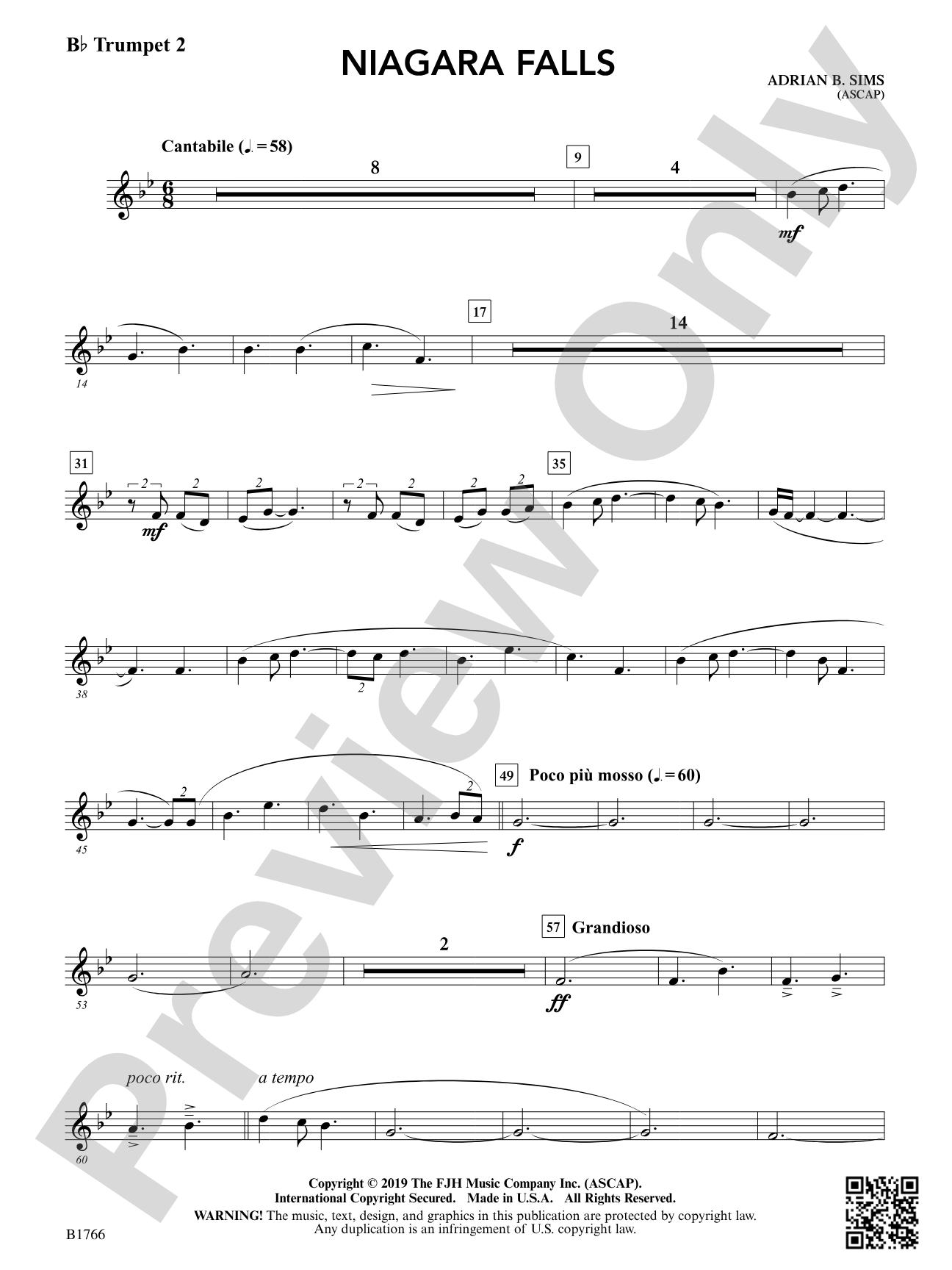 Niagara Falls: B-flat Trumpet 2