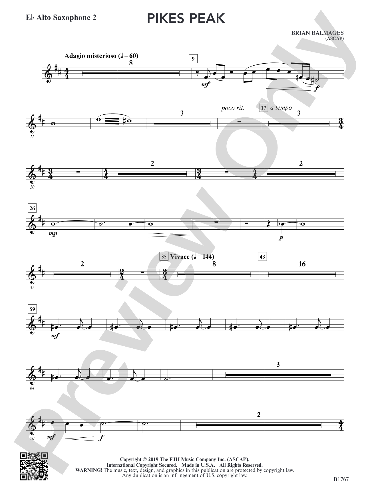 Pikes Peak: E-flat Alto Saxophone 2