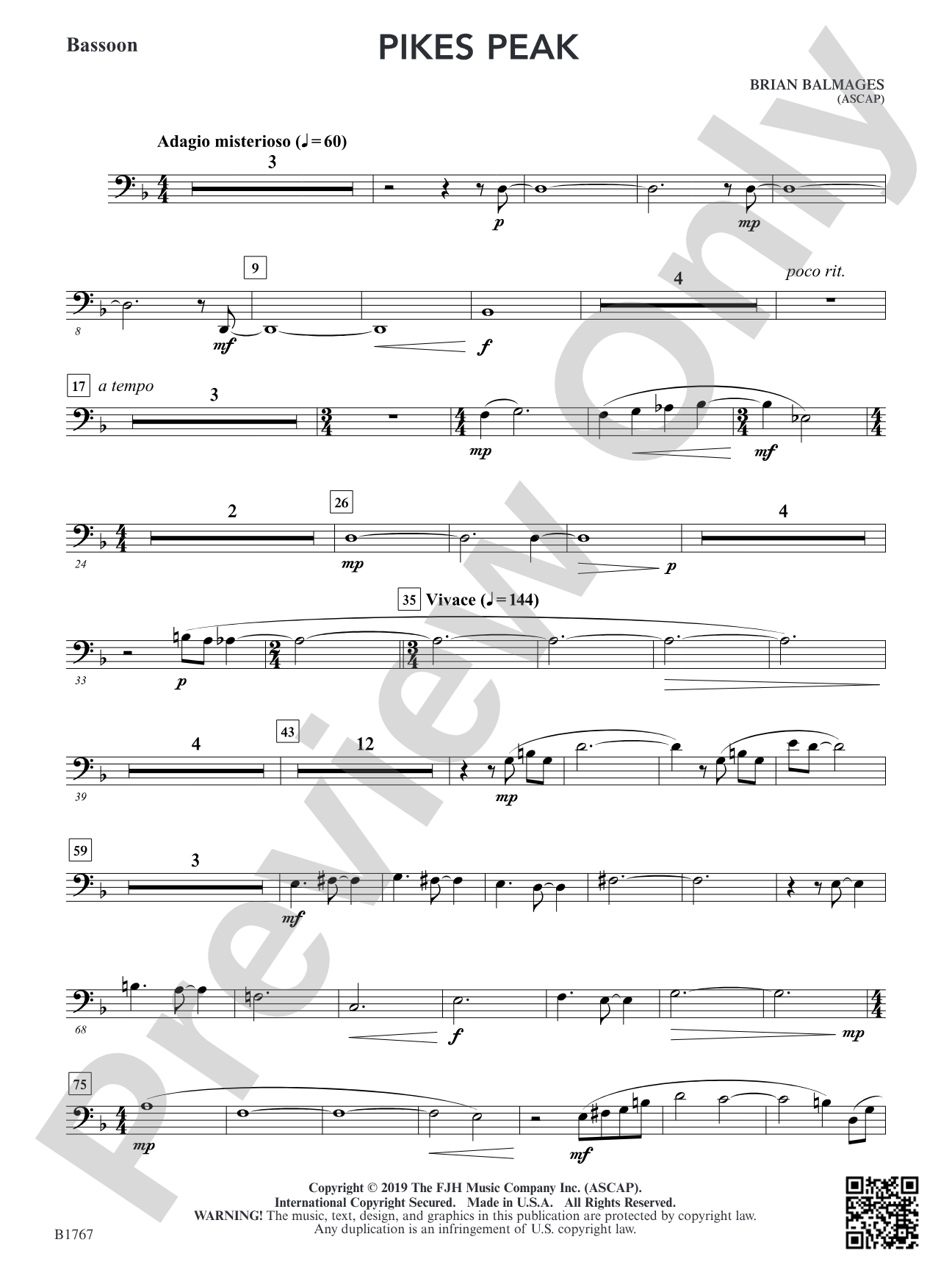 Pikes Peak: Bassoon