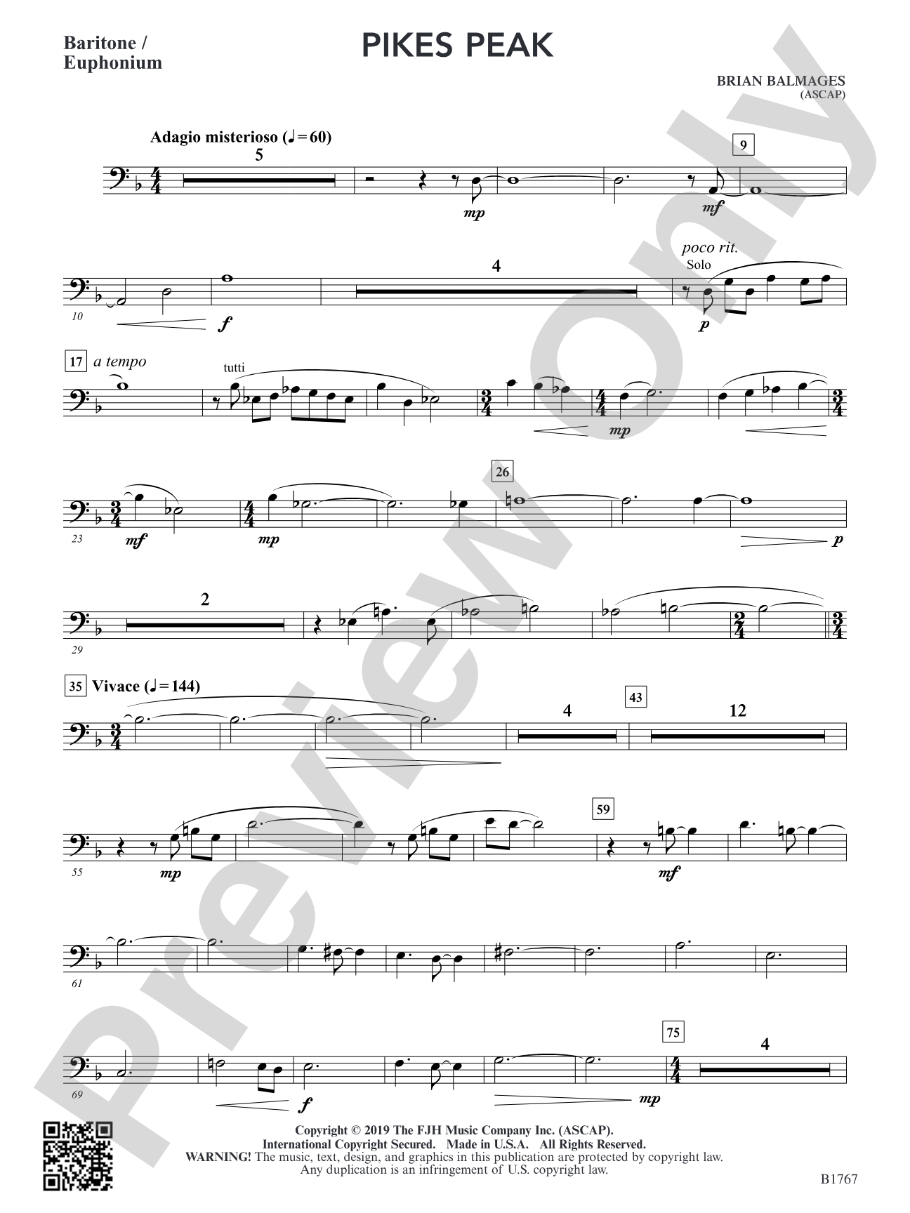 Pikes Peak: Baritone / Euphonium