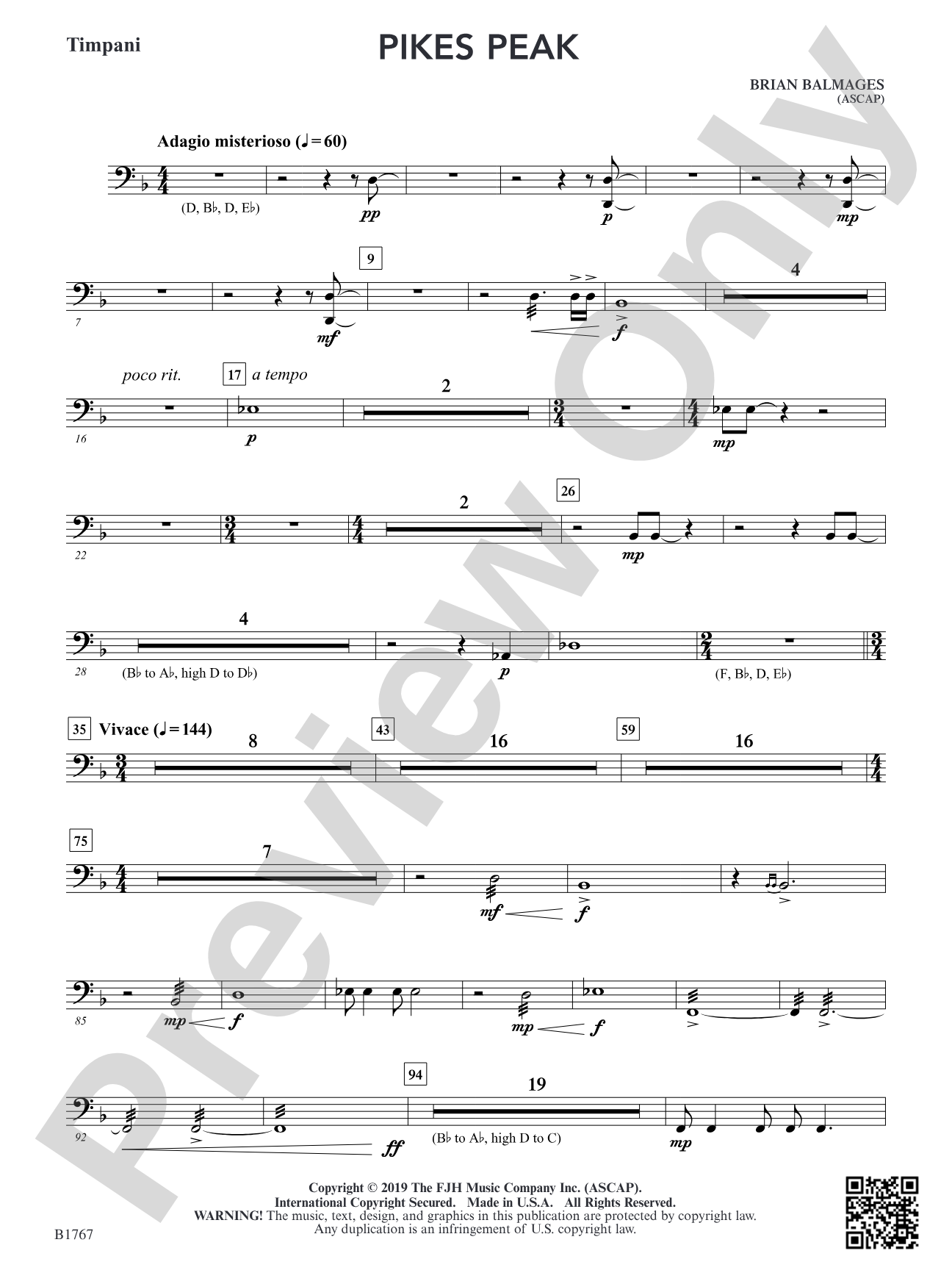 Pikes Peak: Timpani