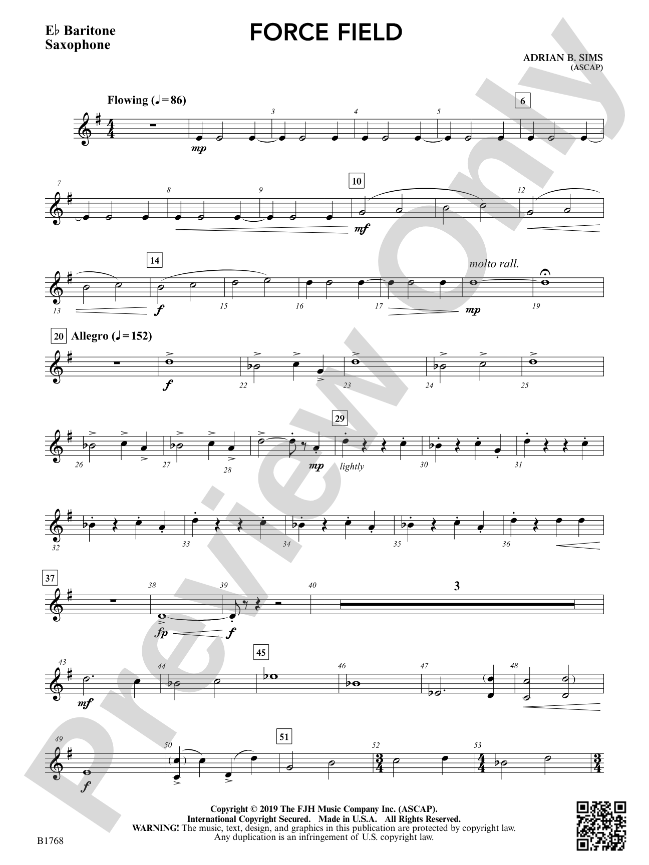 Force Field: E-flat Baritone Saxophone