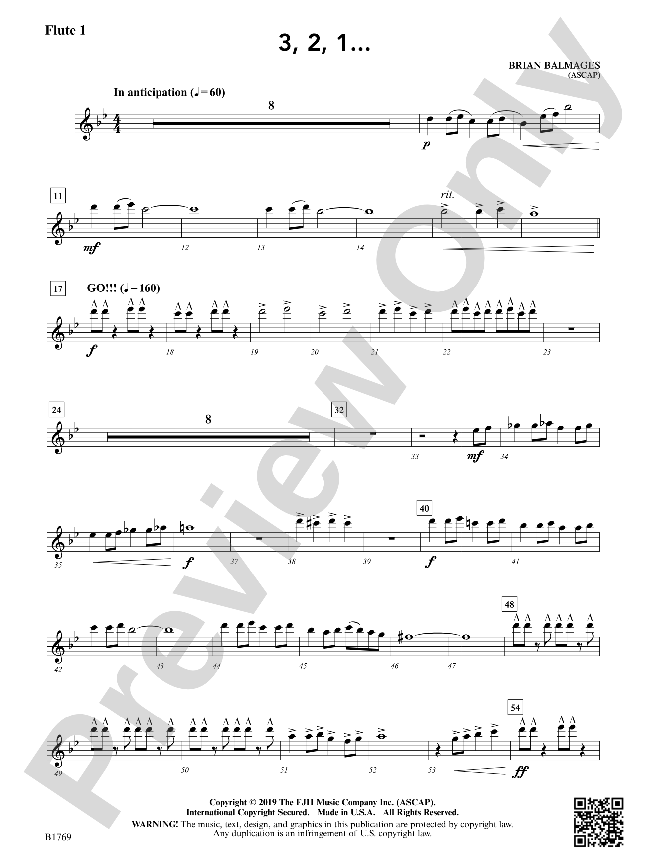 3, 2, 1...: Flute 1
