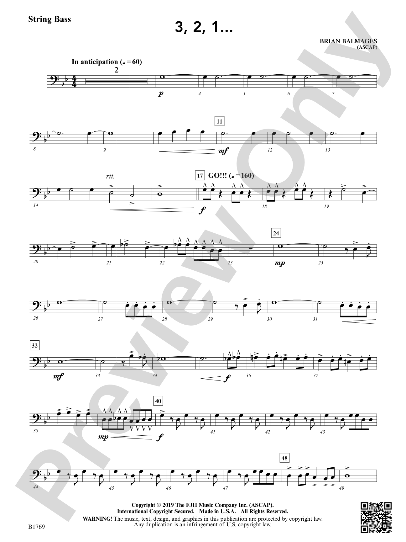 3, 2, 1...: String Bass