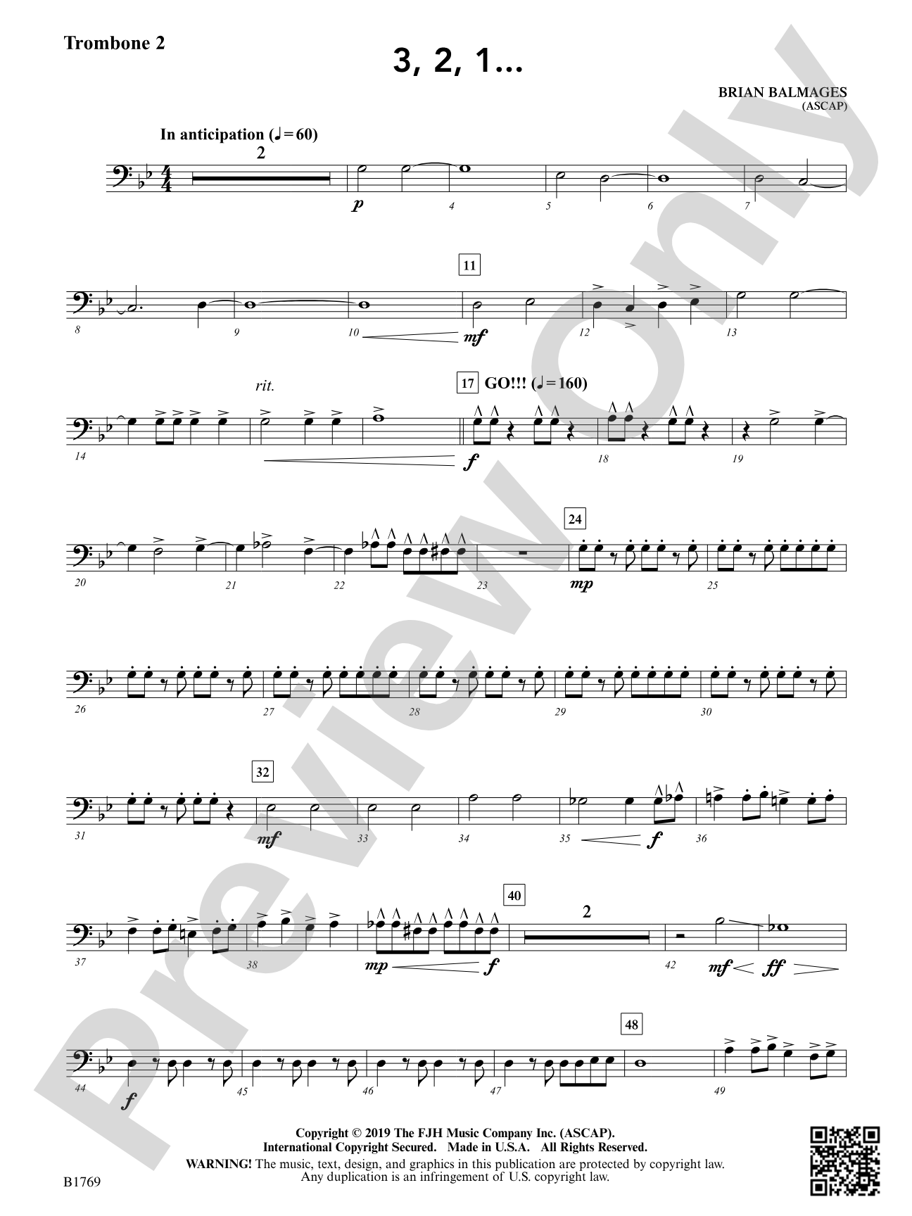 3, 2, 1...: Trombone 2