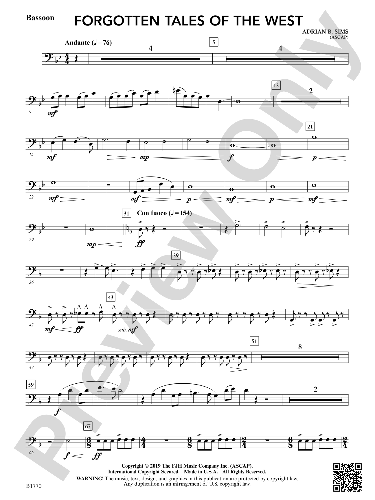 Forgotten Tales of the West: Bassoon