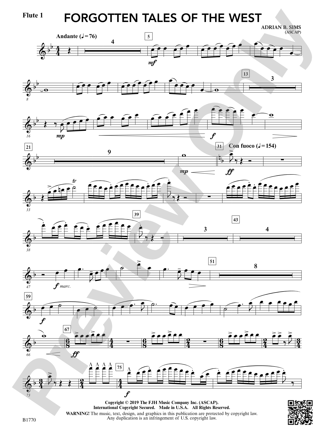 Forgotten Tales of the West: Flute 1