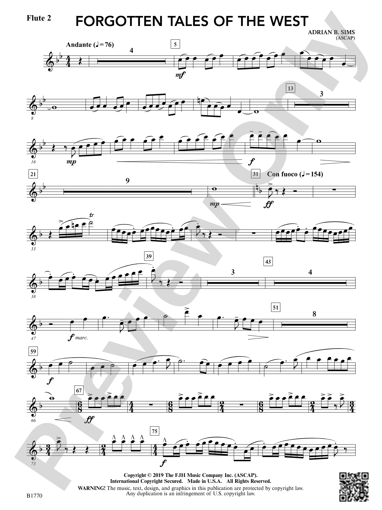 Forgotten Tales of the West: Flute 2