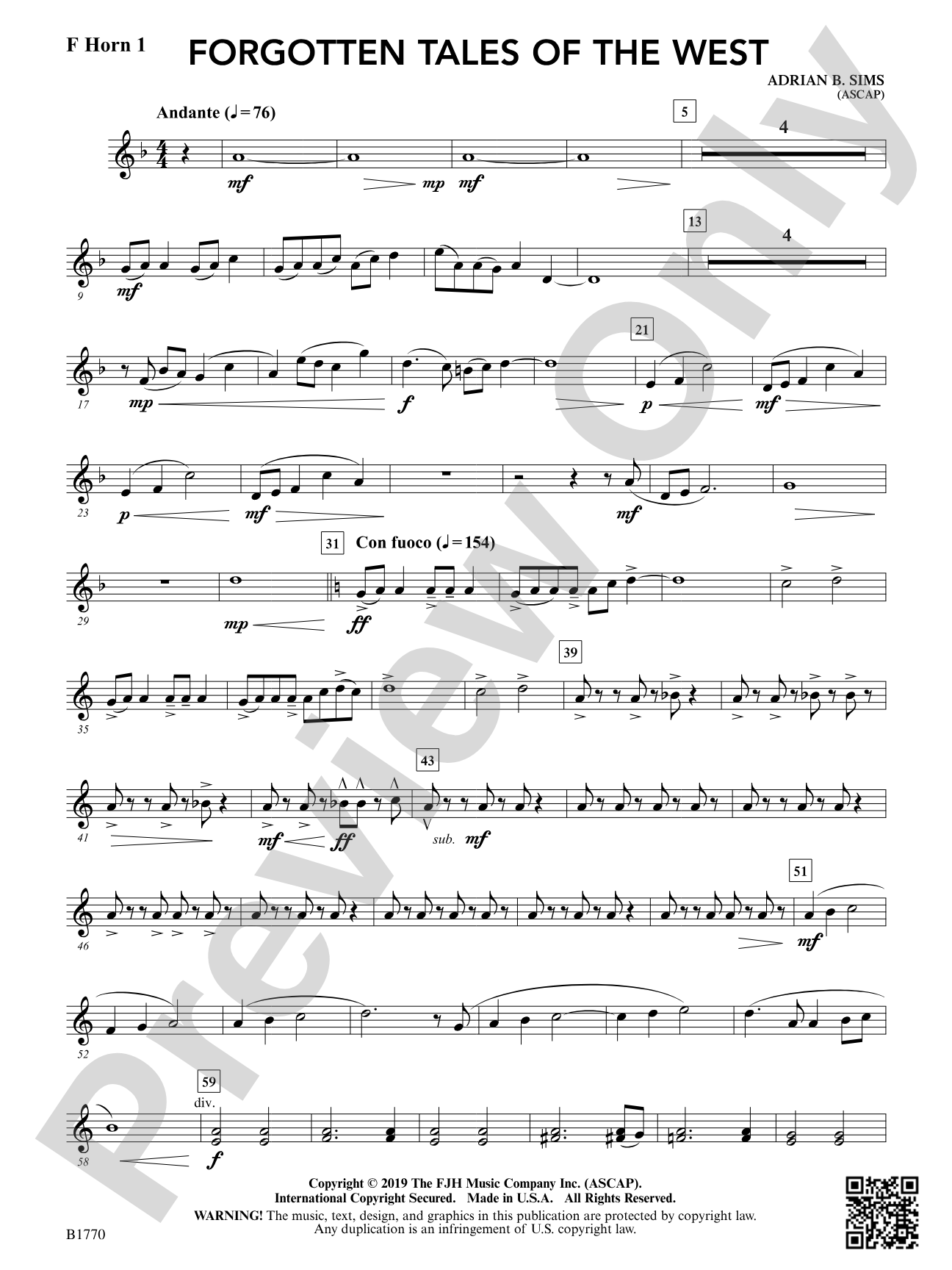 Forgotten Tales of the West: F Horn 1