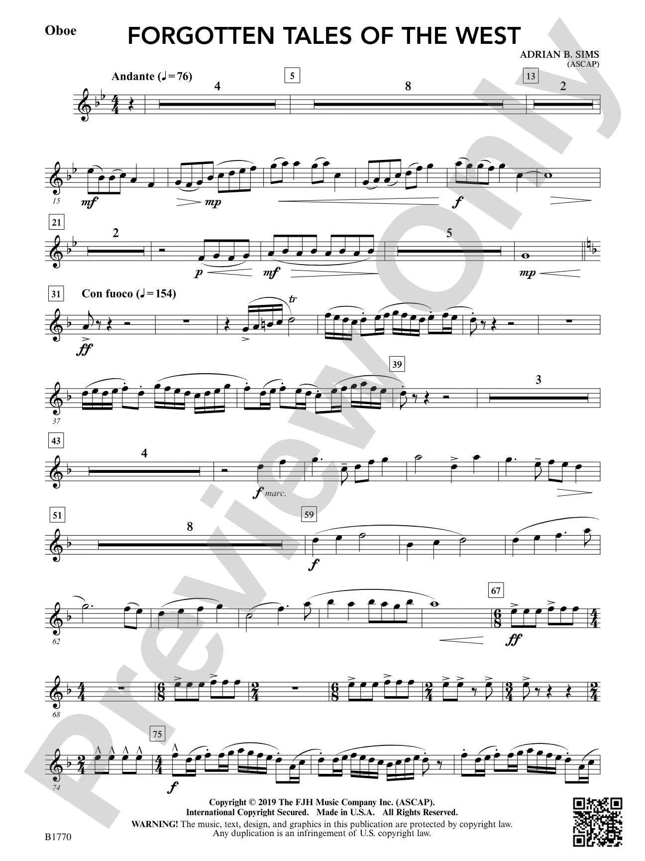 Forgotten Tales of the West: Oboe