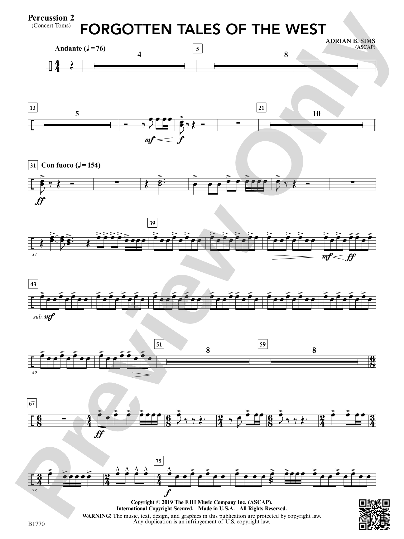 Forgotten Tales of the West: Percussion 2