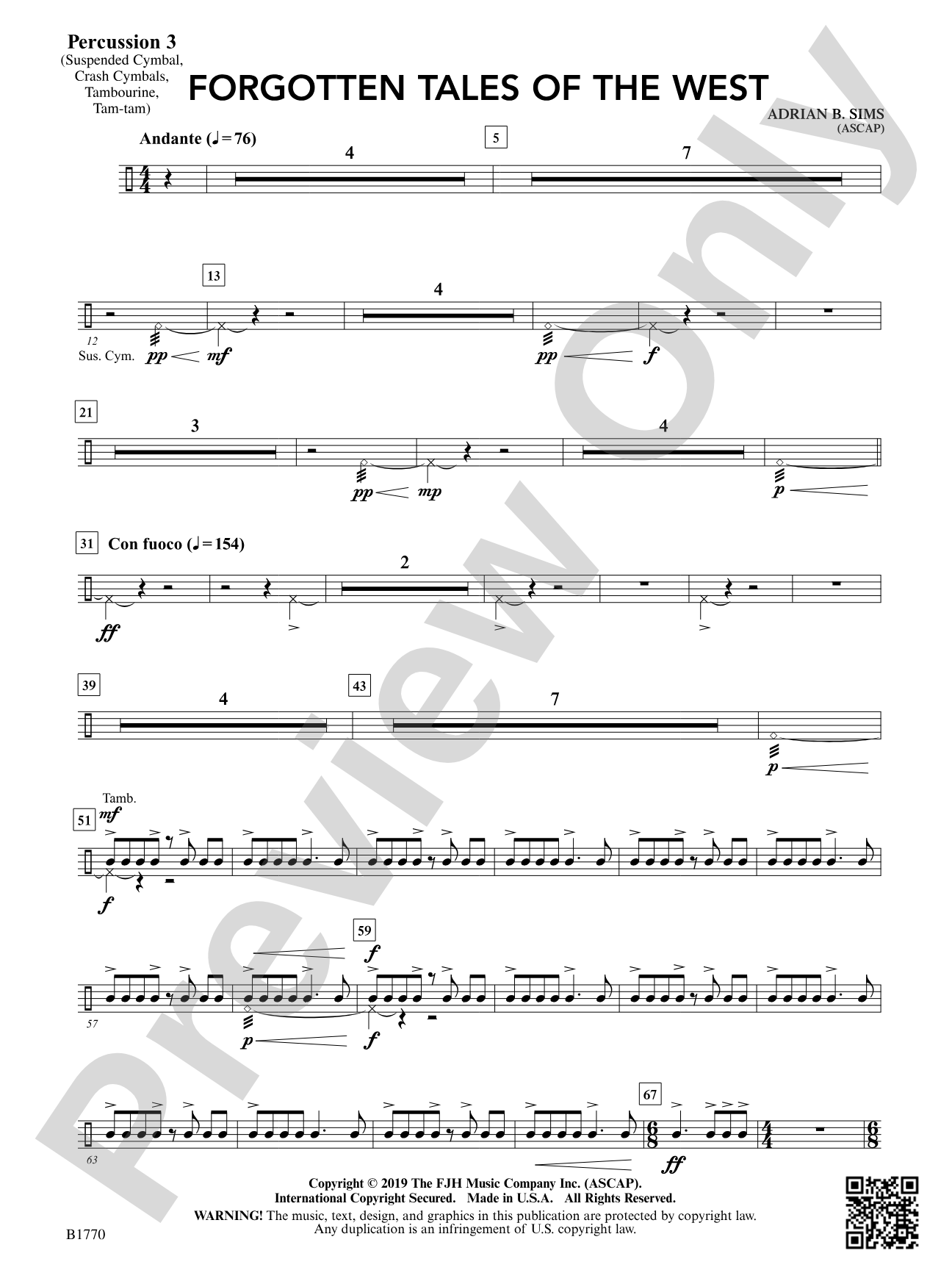 Forgotten Tales of the West: Percussion 3