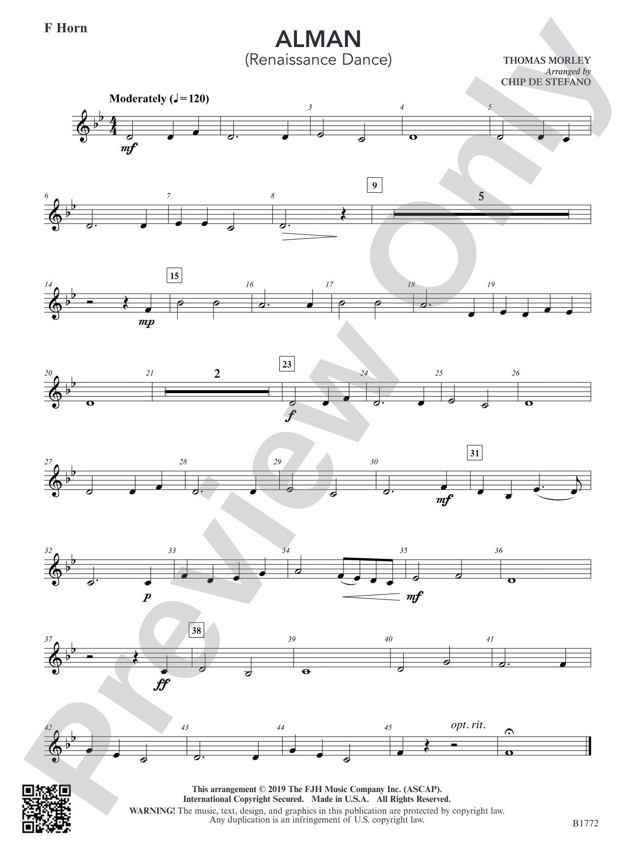 Alman: F Horn
