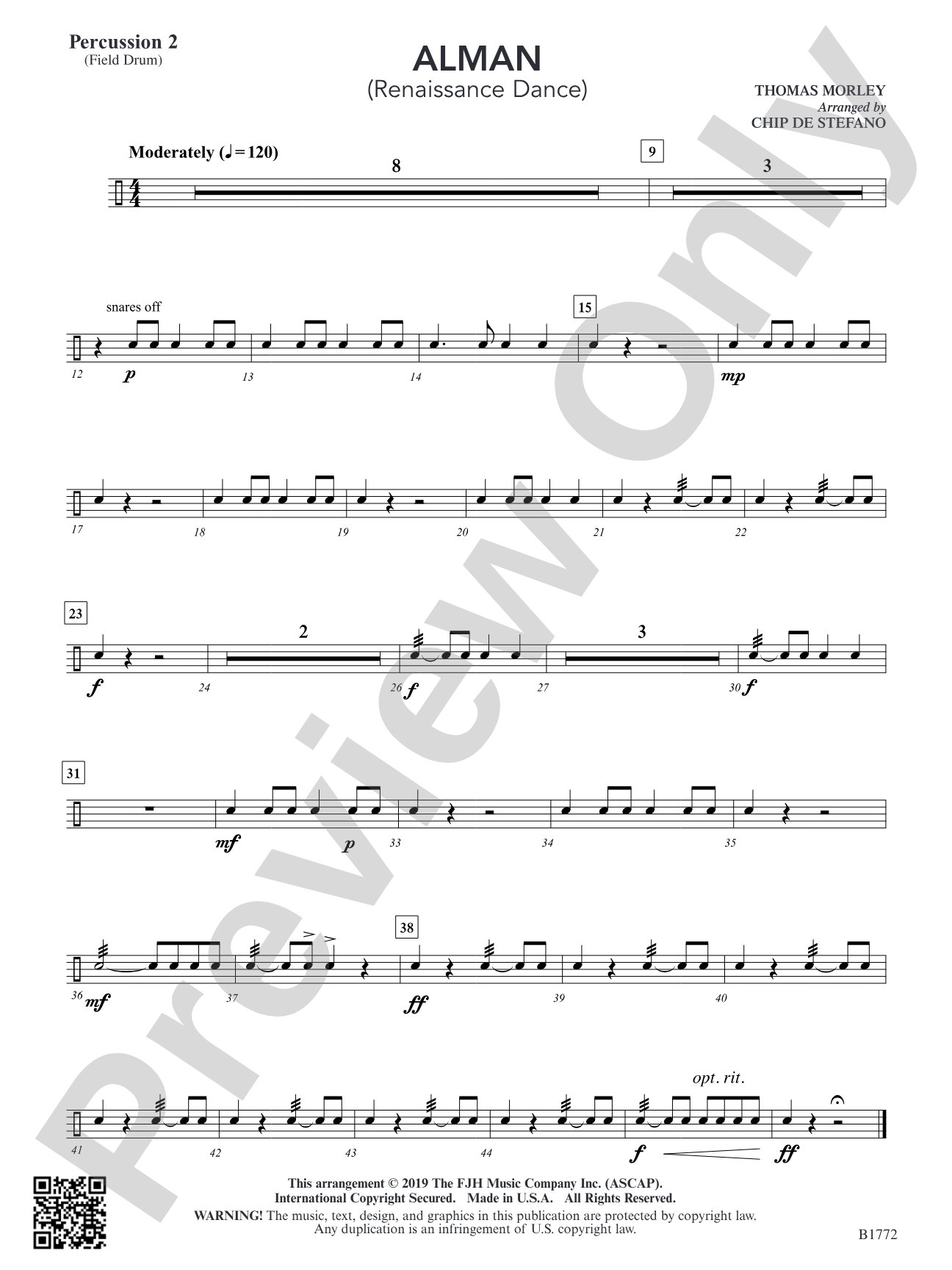 Alman: Percussion 2