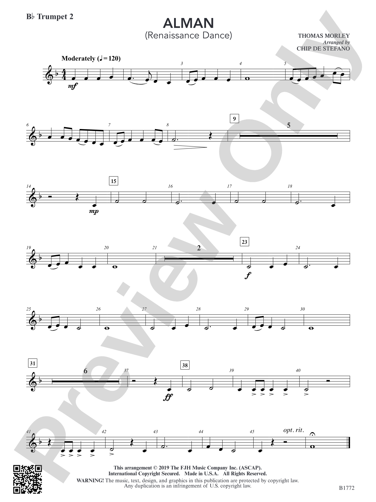Alman: B-flat Trumpet 2