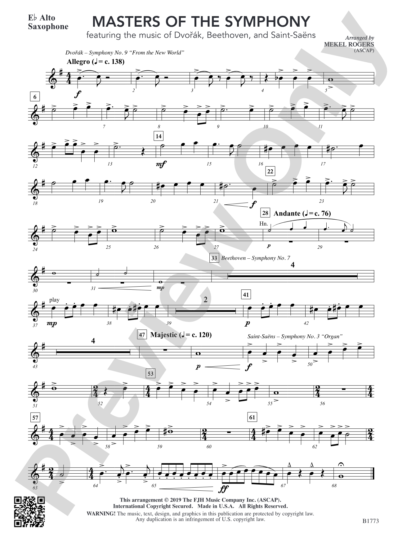 Masters of the Symphony: E-flat Alto Saxophone