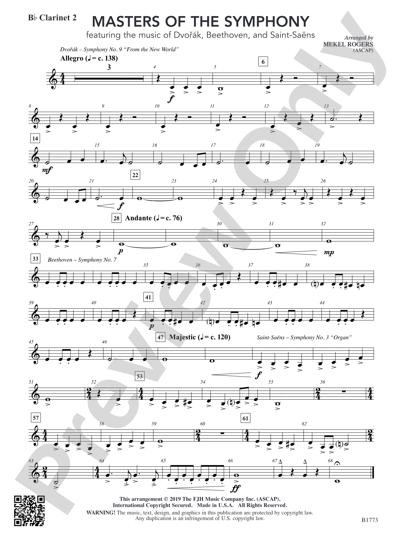 Masters of the Symphony: B-flat Clarinet 2