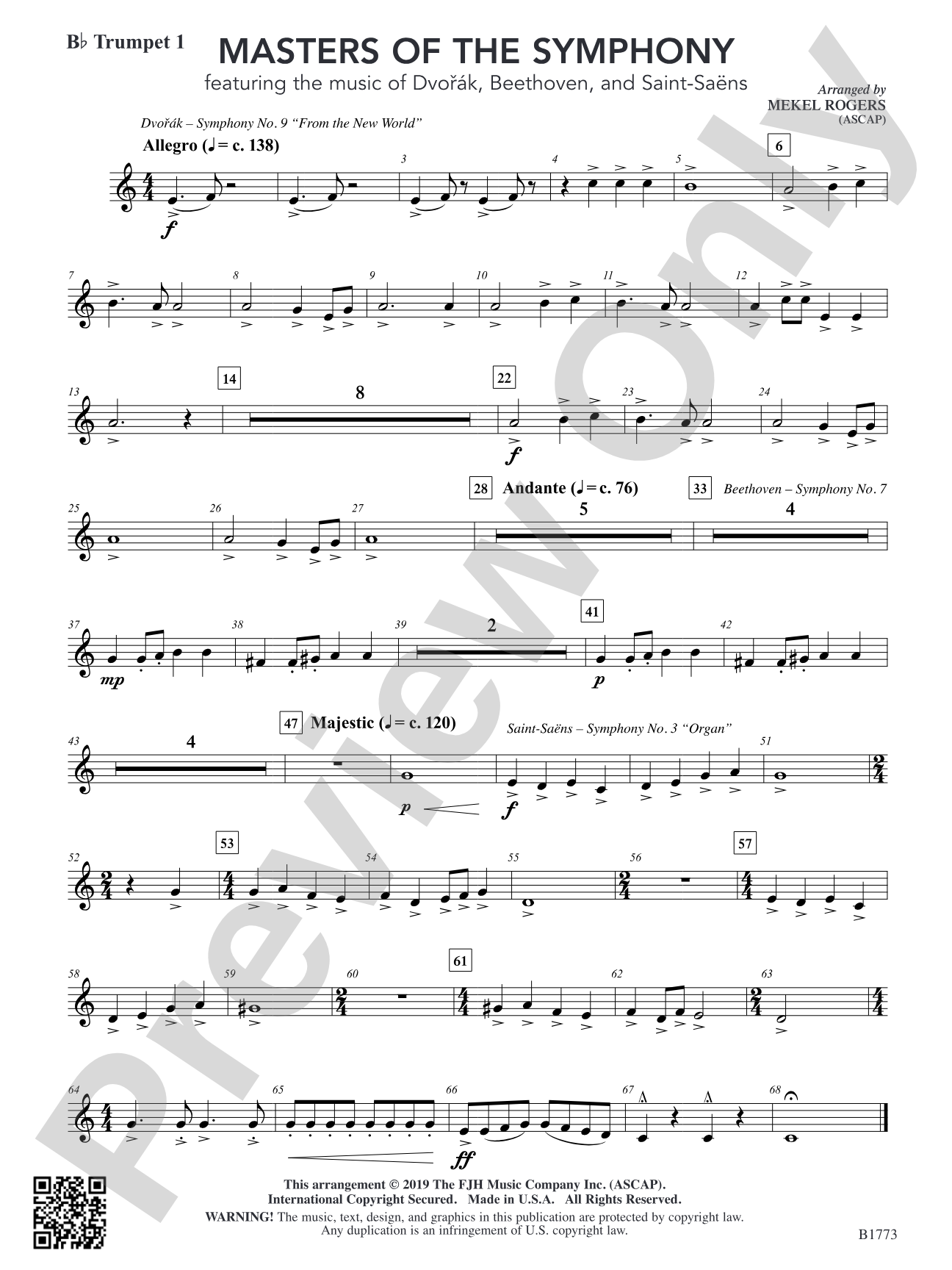 Masters of the Symphony: B-flat Trumpet 1
