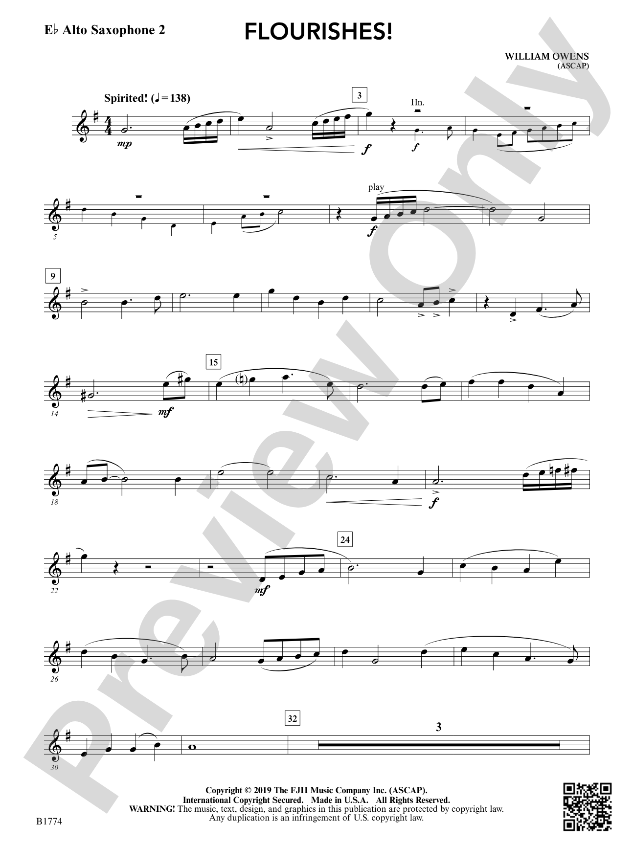 Flourishes!: E-flat Alto Saxophone 2