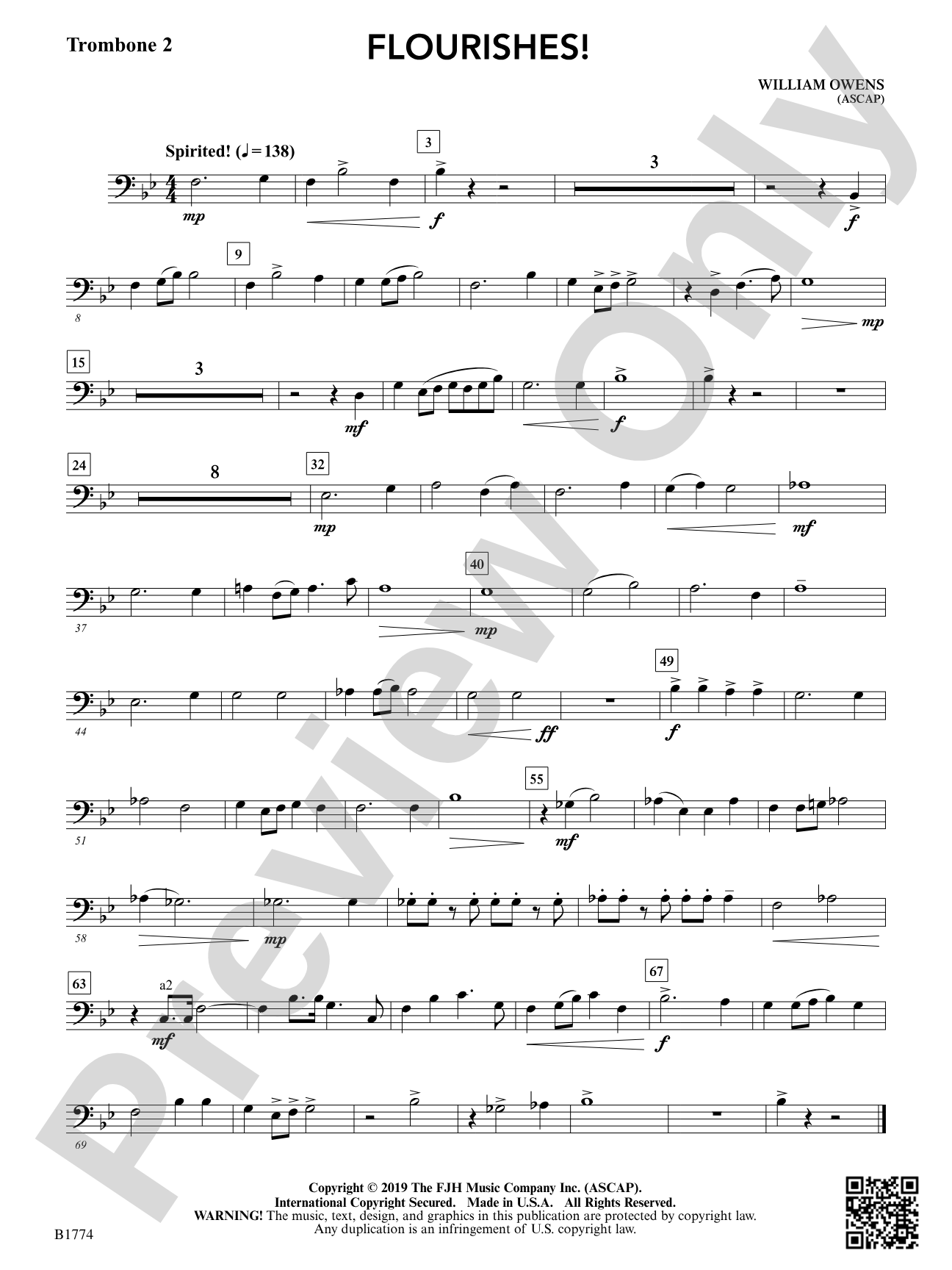 Flourishes!: Trombone 2