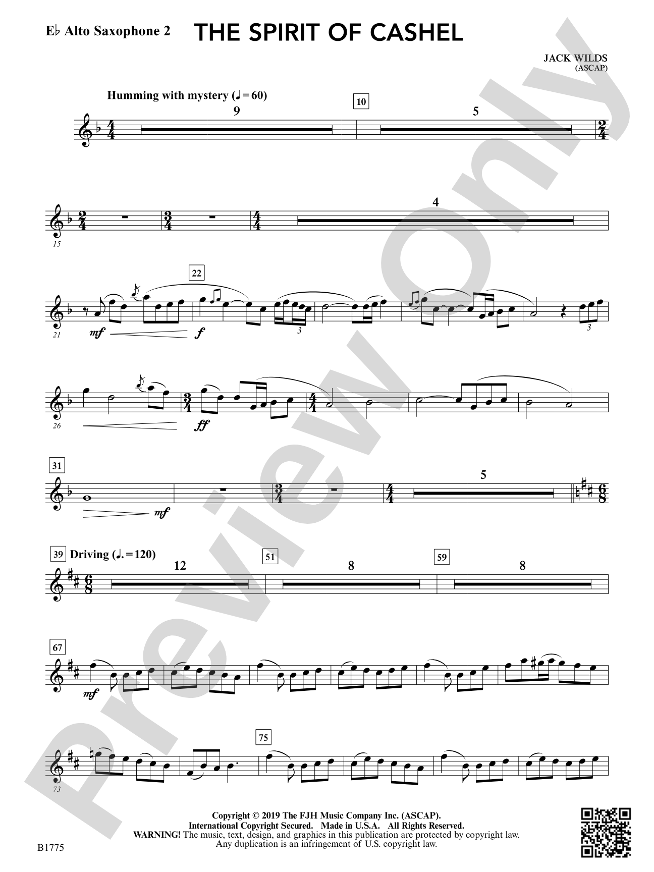 The Spirit of Cashel: E-flat Alto Saxophone 2