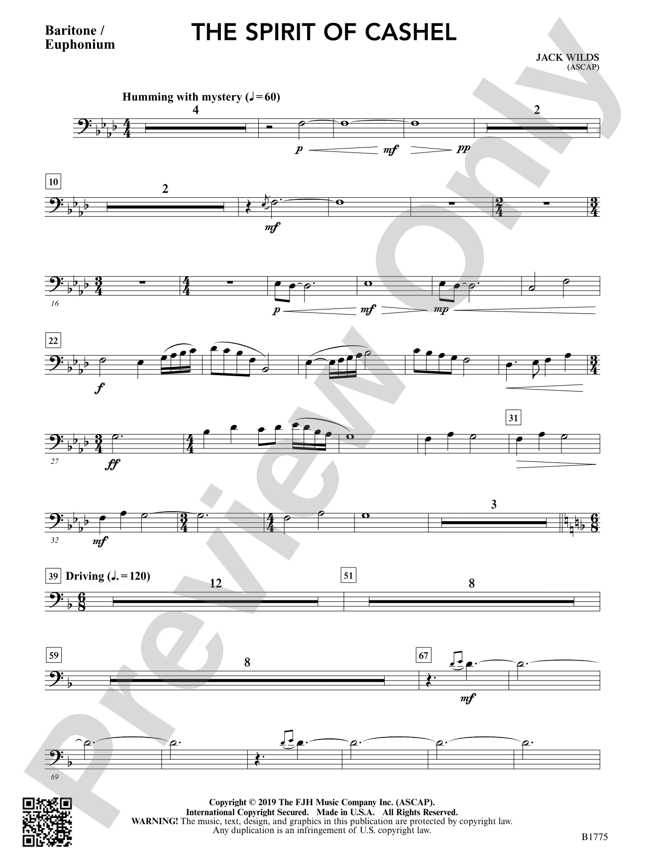 The Spirit of Cashel: Baritone / Euphonium