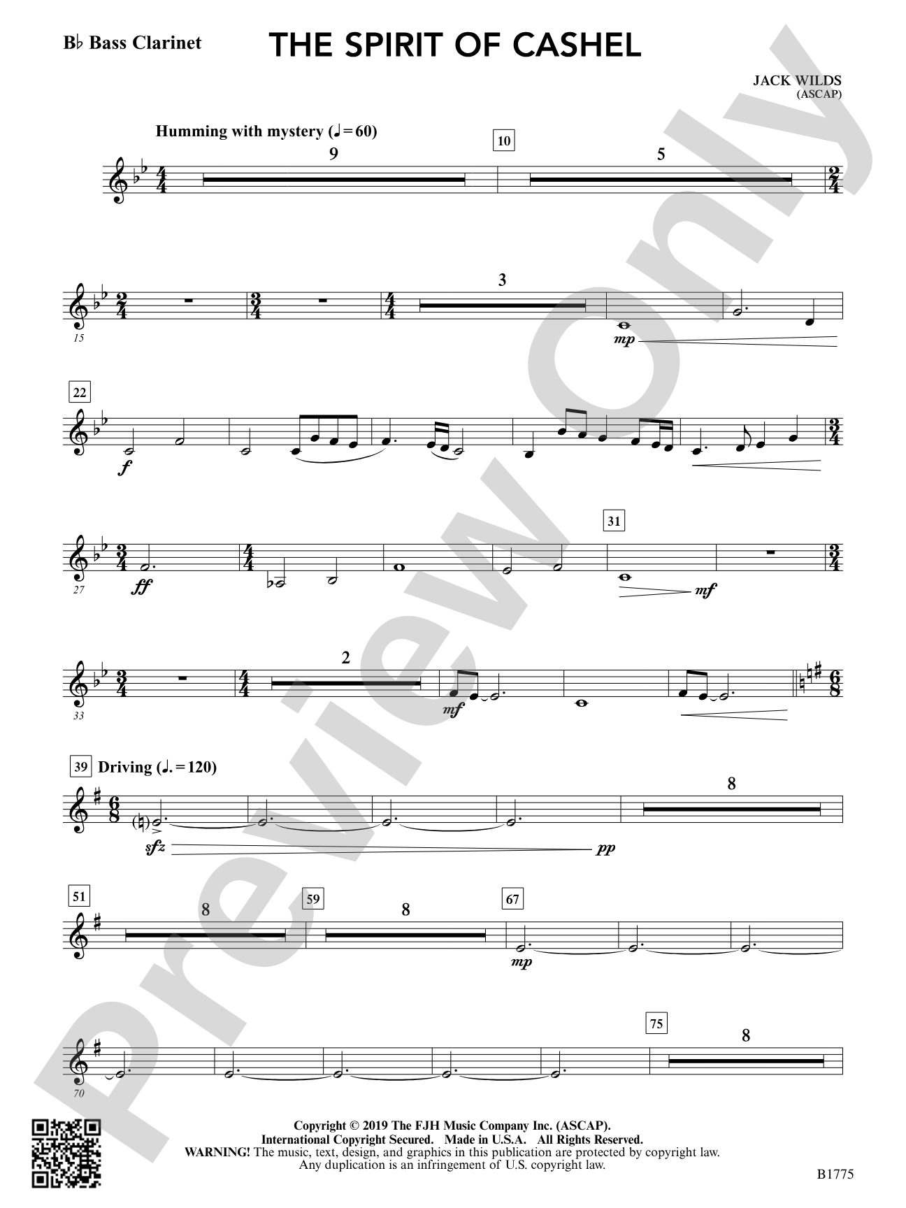 The Spirit of Cashel: B-flat Bass Clarinet